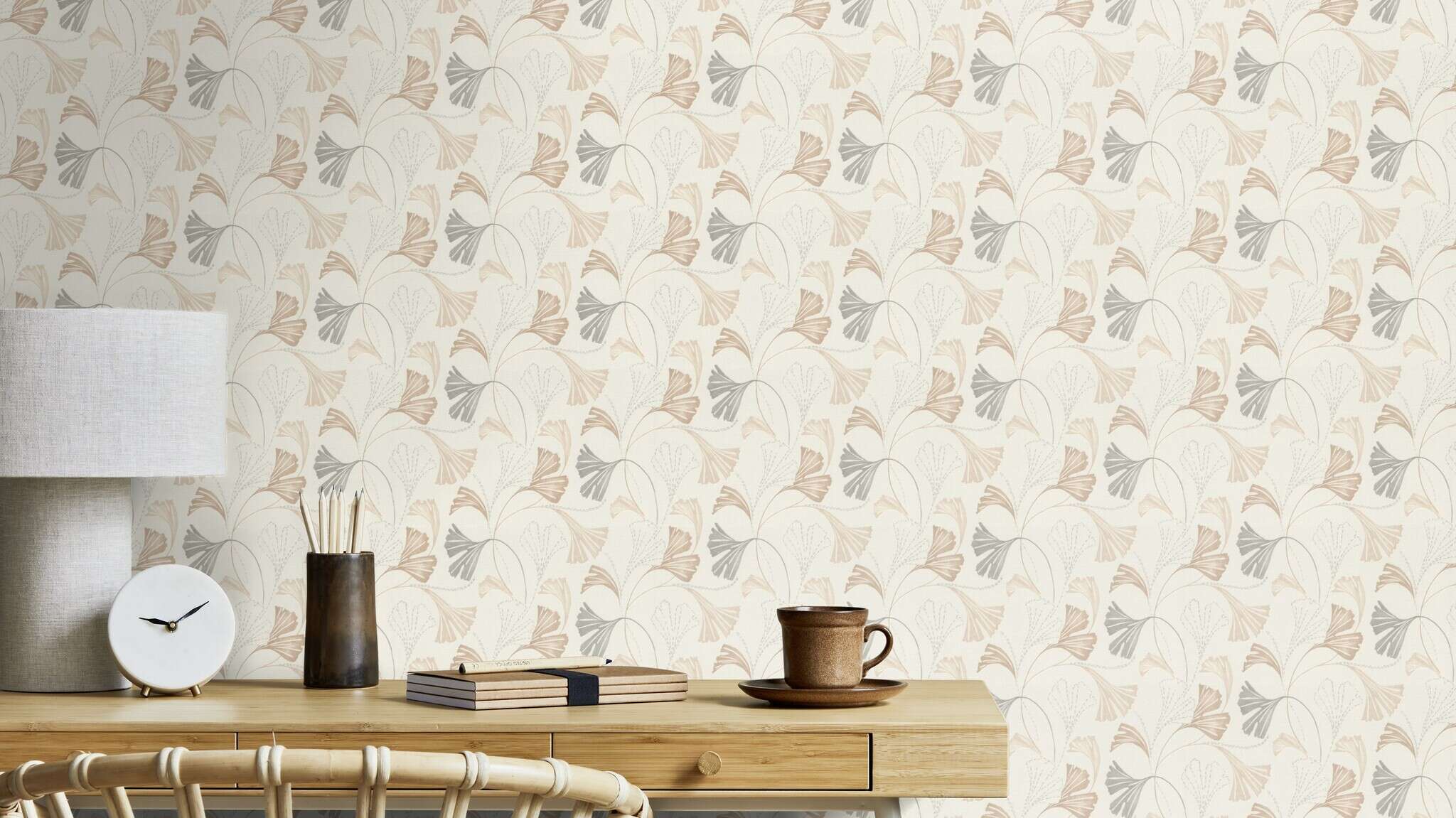 10-581515 Raumsituationen 3 Non-woven wallpaper in beige Selection Relief/non-woven 581515