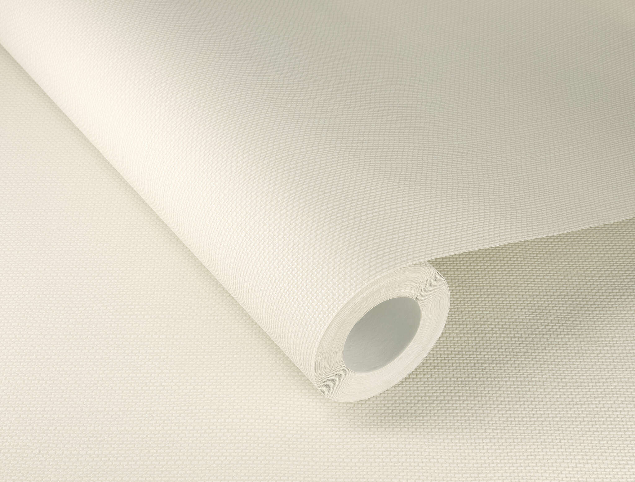 10-312331 Detailaufnahmen 1 Detailed image of Sand-coloured plain wallpaper in a linen look