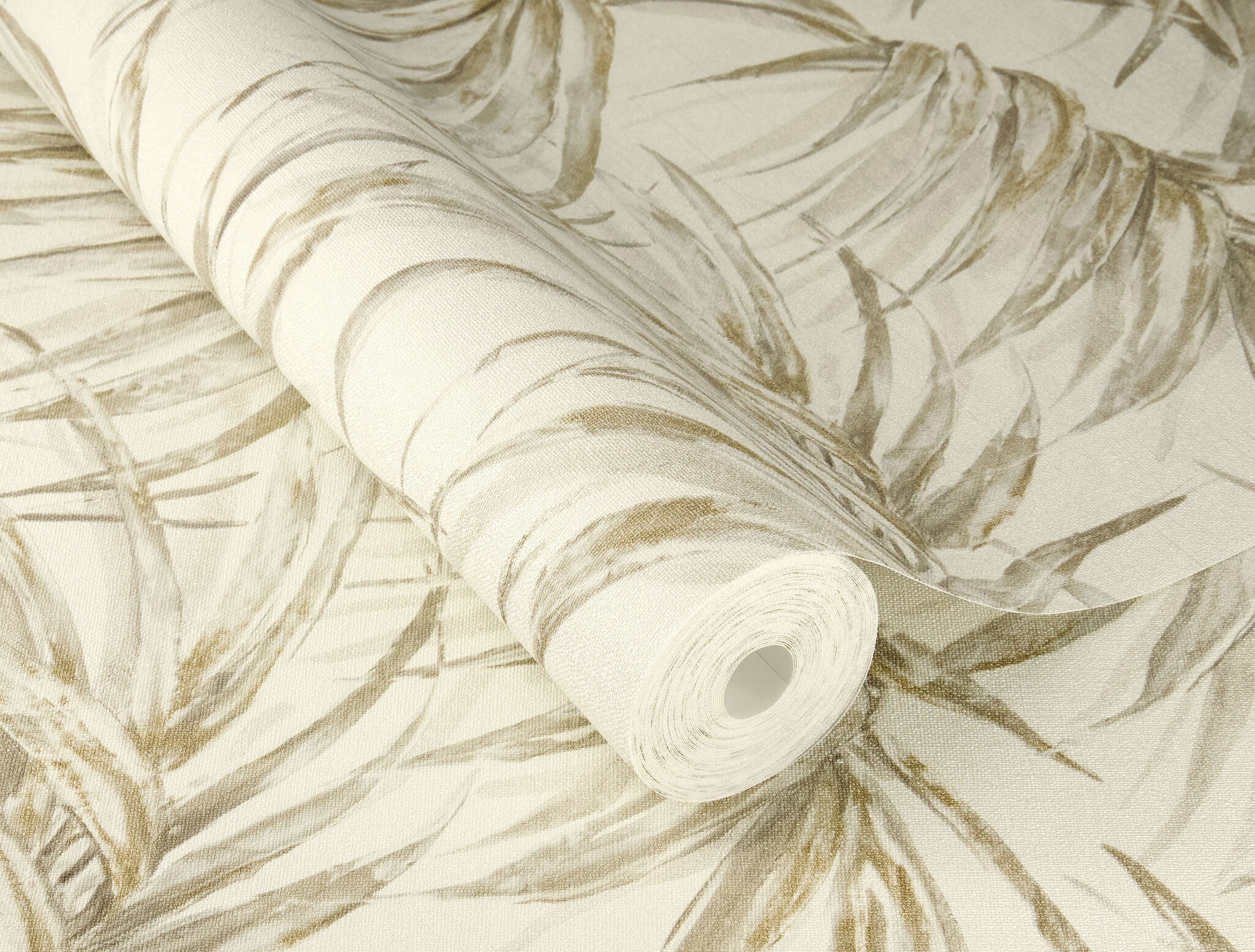 10-435351 Detailaufnahmen 1 Non-woven wallpaper Bamboo Leaves in Cream - Noble Zen Akari 435351
