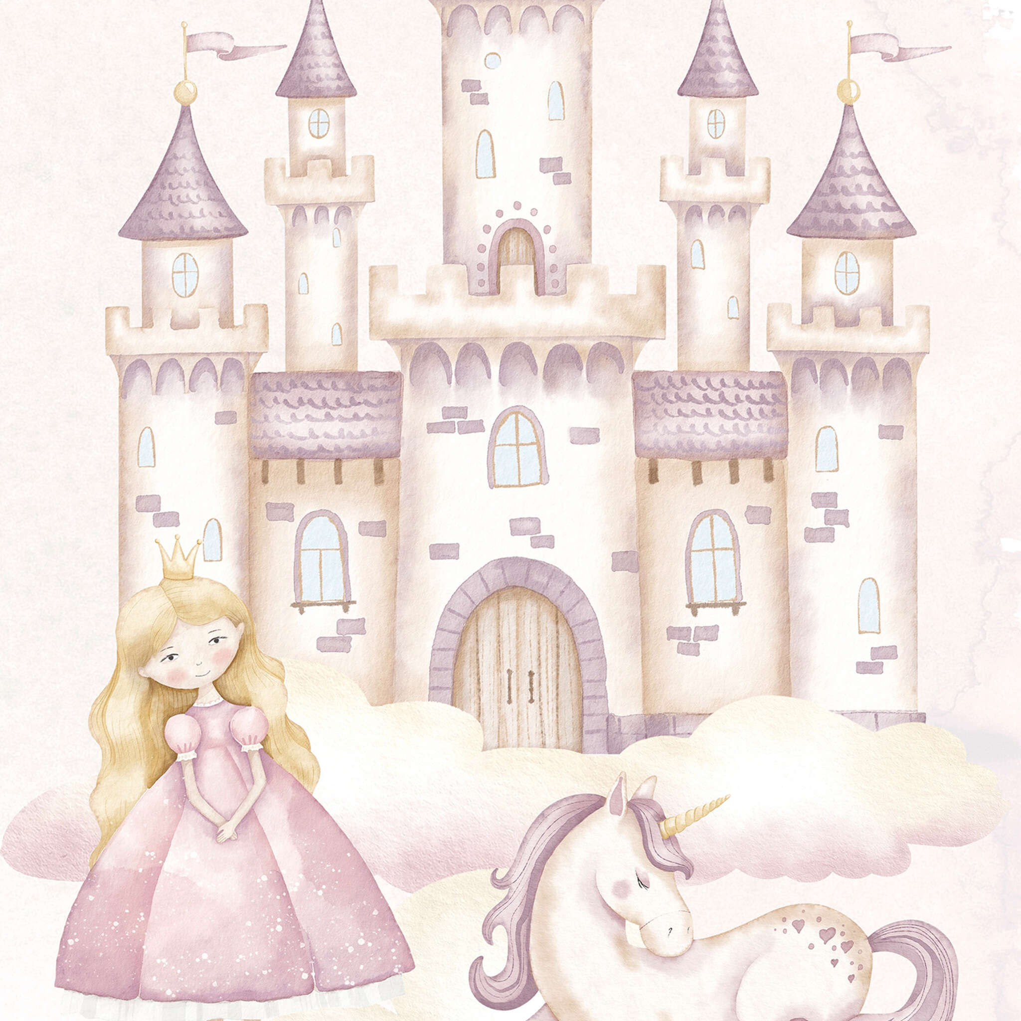10-367980 D2C Vorschaubild 1 Fototapete Prinzessin in Rosa Kids World II 367980