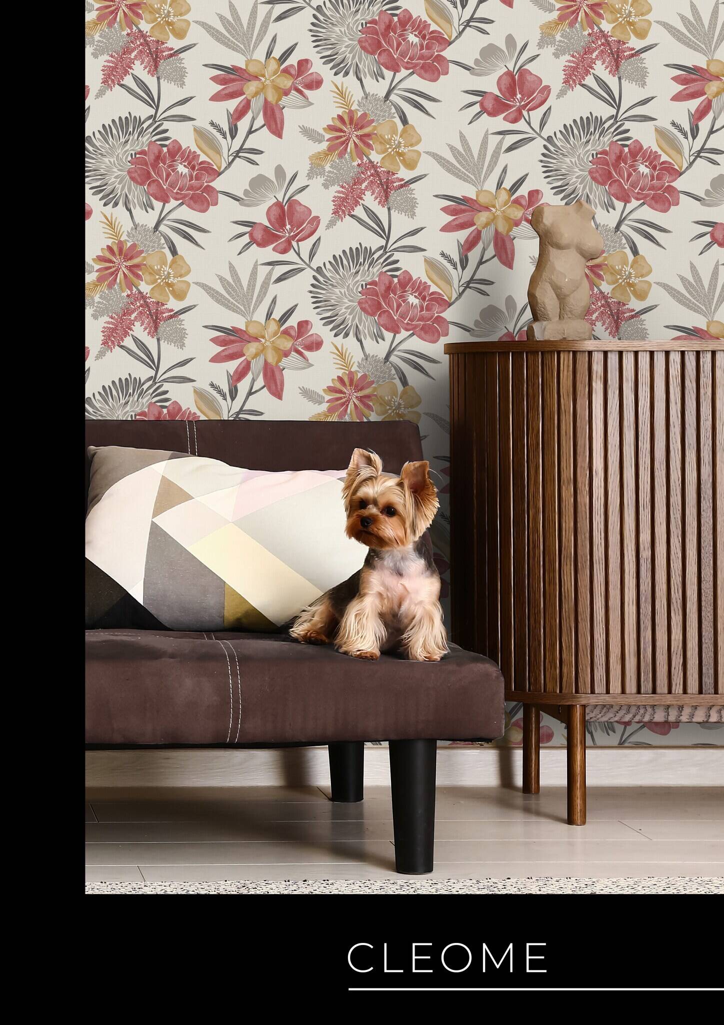 10-794243 Raumsituationen 1 Non-woven wallpaper in red Selection vinyl/non-woven 794243