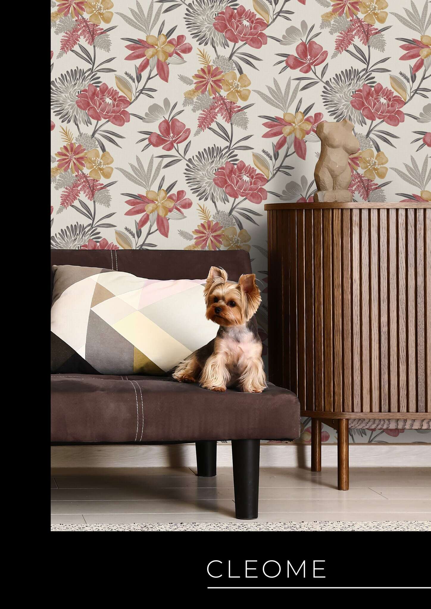 10-794243 Raumsituationen 1 Non-woven wallpaper in red Selection vinyl/non-woven 794243