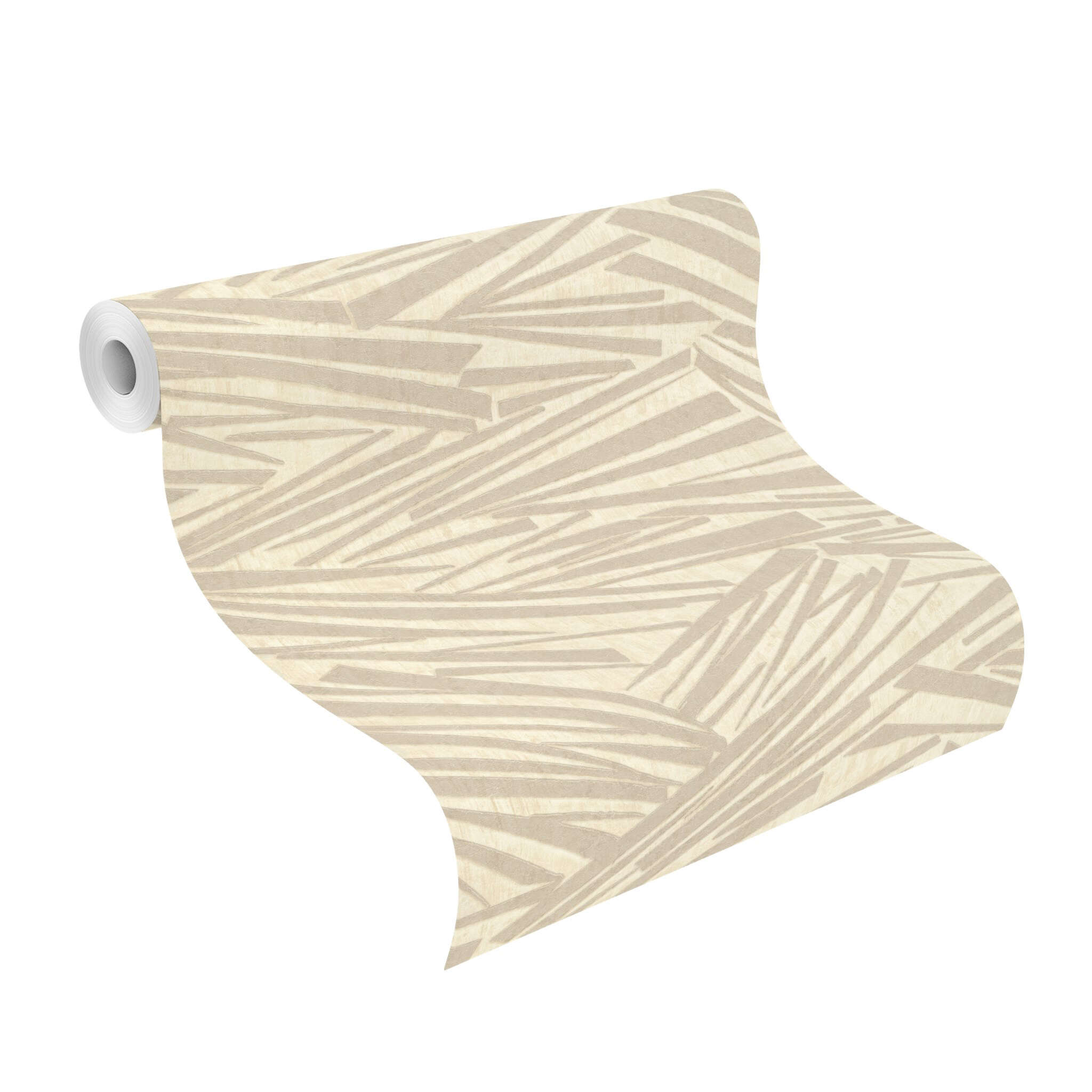 10-608335 Rolle abgerollt 1 Unrolled wallpaper roll with Graphic wallpaper with three-dimensional rods