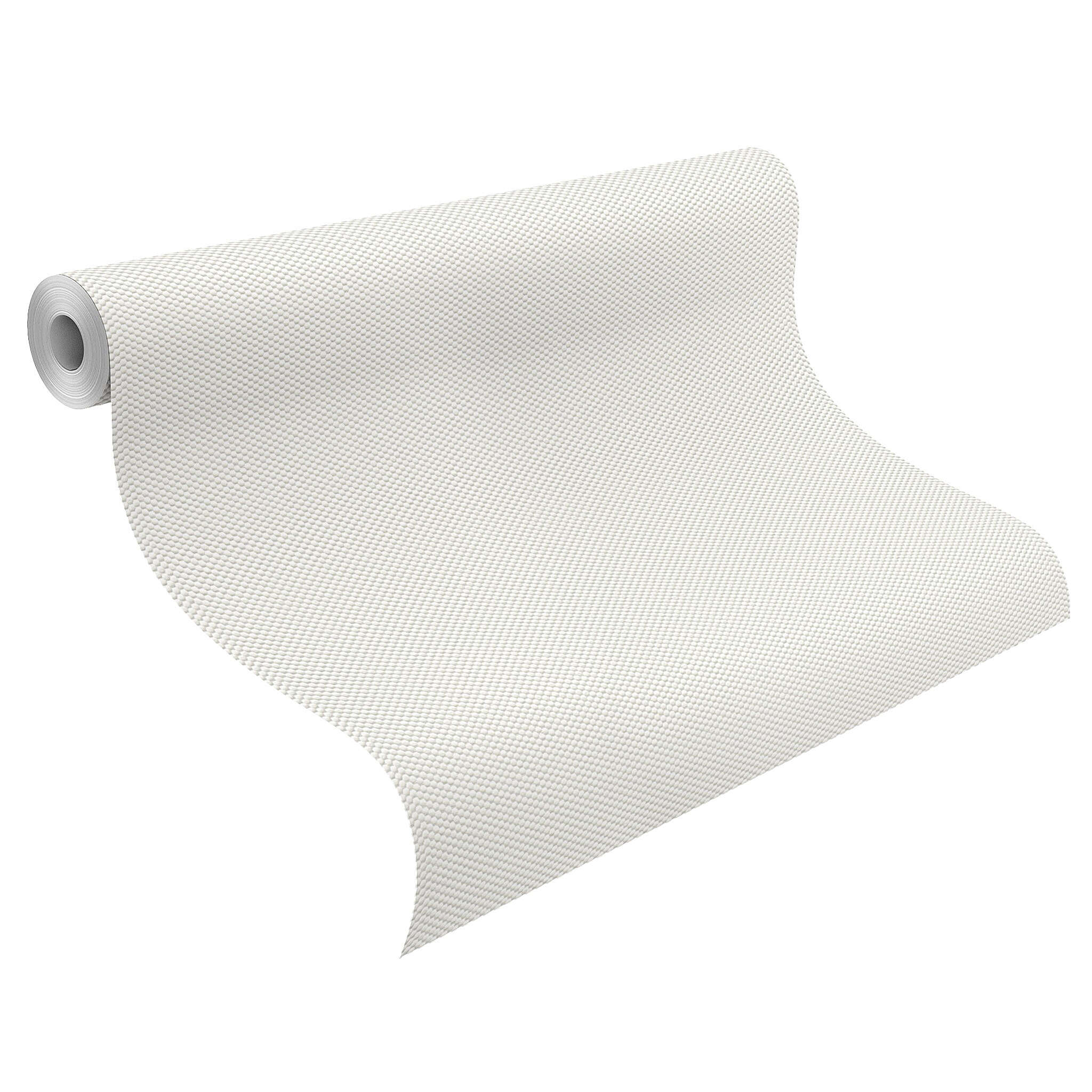 10-326406 Rolle abgerollt 1 Bauhaus wallpaper white paintable 326406
