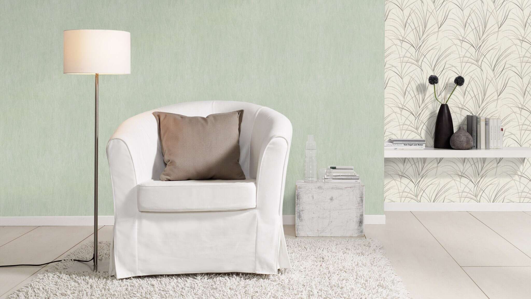 10-540840 Raumsituationen 1 Room with Single-colour plain with brush strokes