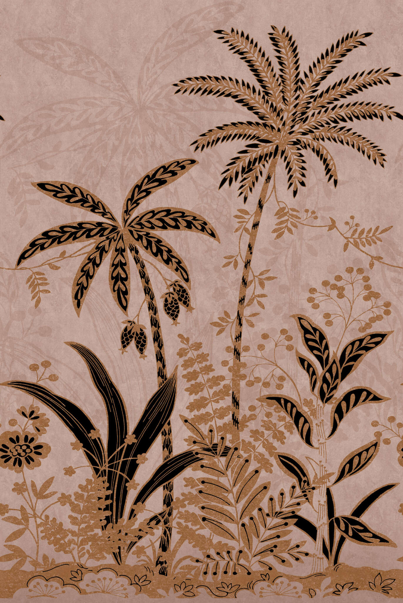 10-552065 Artikelscan 1 Fototapete Dschungel Beige Gold - Salisbury 552065