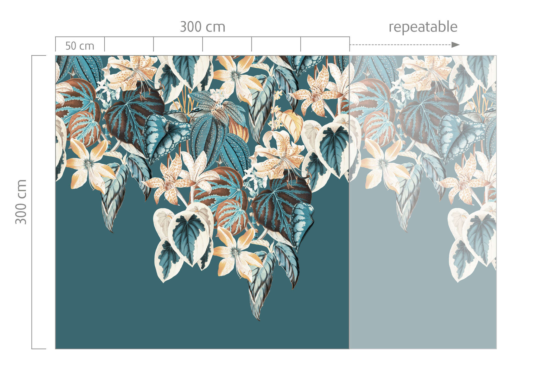 10-590029 Bildauschnitt 1 magicwalls Fototapete mit Blumenranken 590029