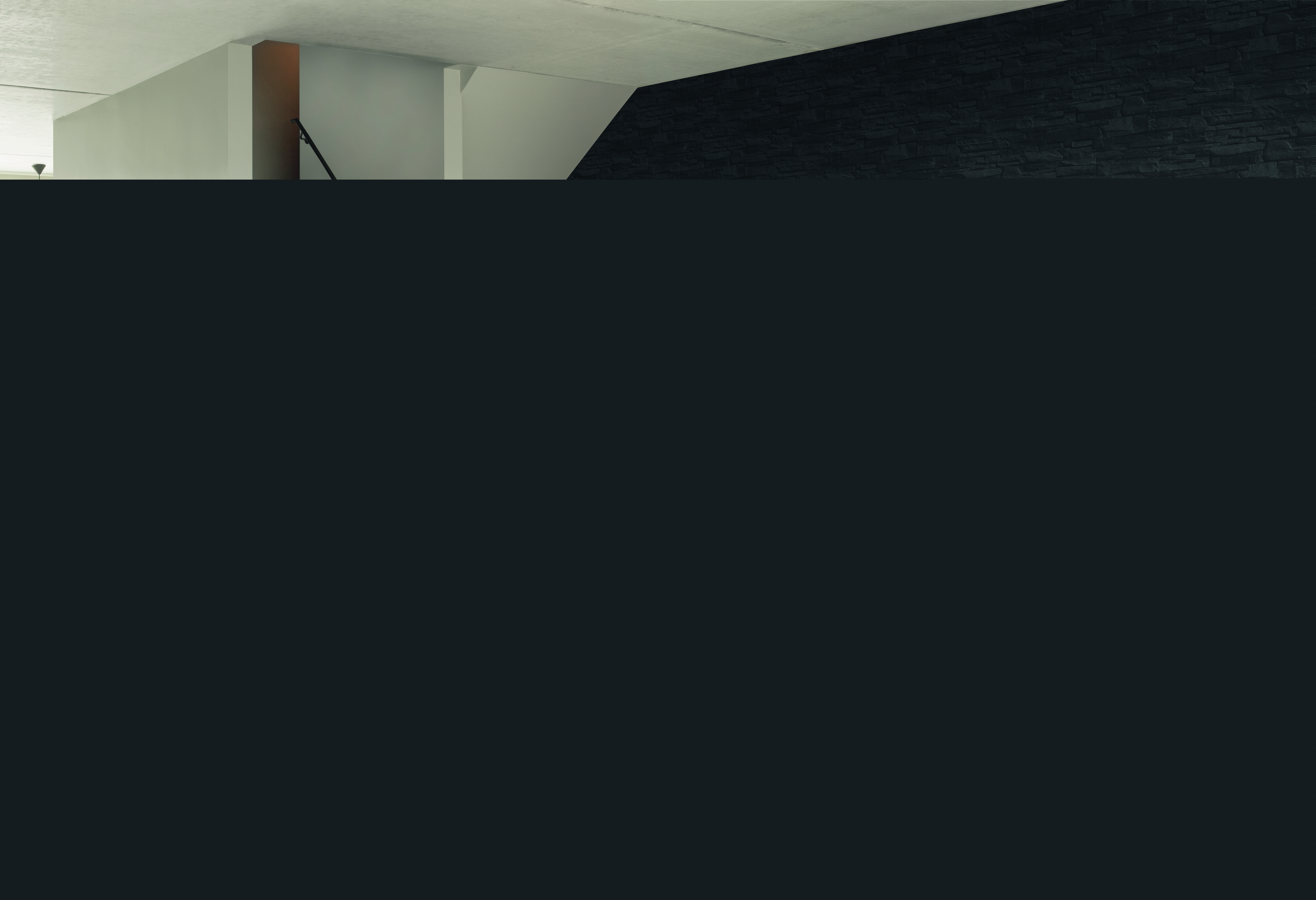 10-475036 Raumbilder 1 Non-woven wallpaper stone effect dark gray 475036 | Factory II