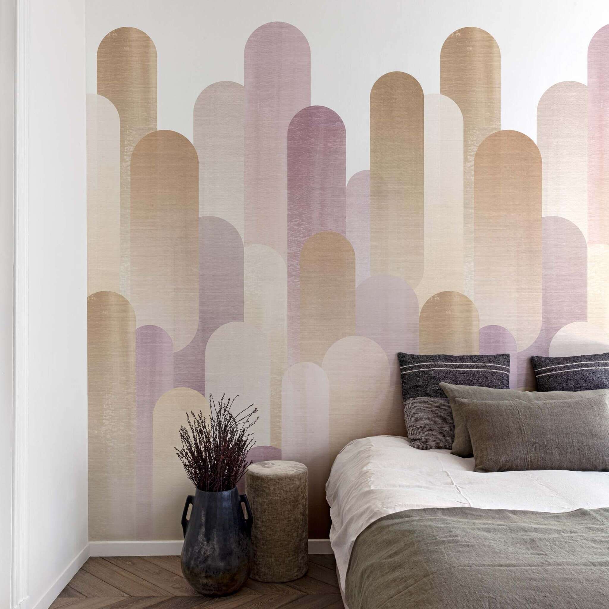 10-300354 Raumsituationen 1 Wall mural Ovals in Purple | Roomblush - RB477