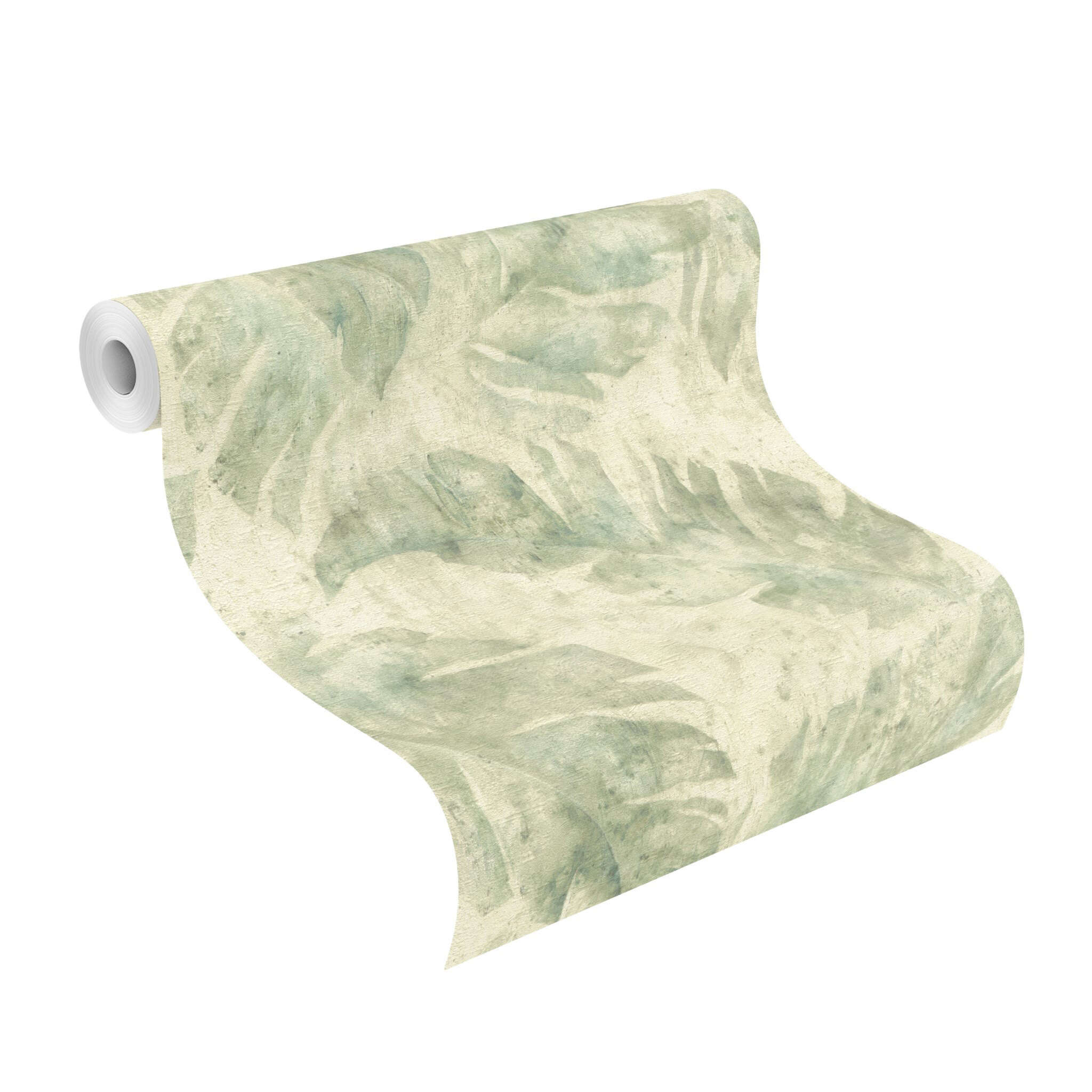 10-416121 Rolle abgerollt 1 Non-woven wallpaper in green Selection vinyl/non-woven 416121