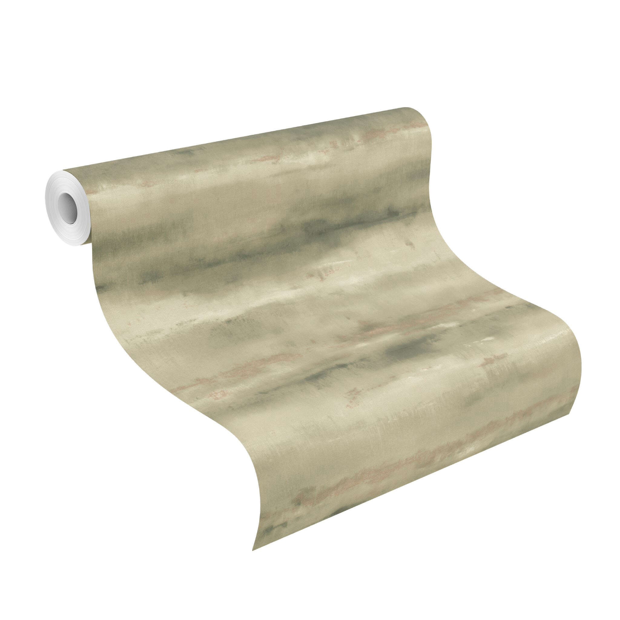 10-481655 Rolle abgerollt 1 Non-woven wallpaper in beige Florentine IV 481655
