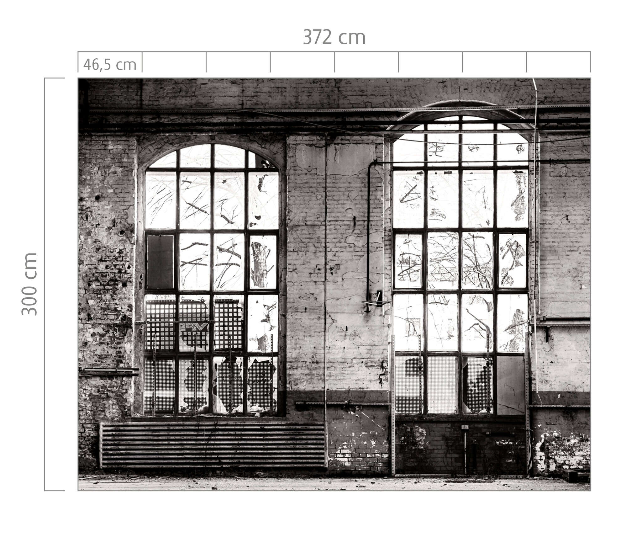 10-940930 Bildauschnitt 1 Factory non-woven wallpaper in gray Selection Digital 940930