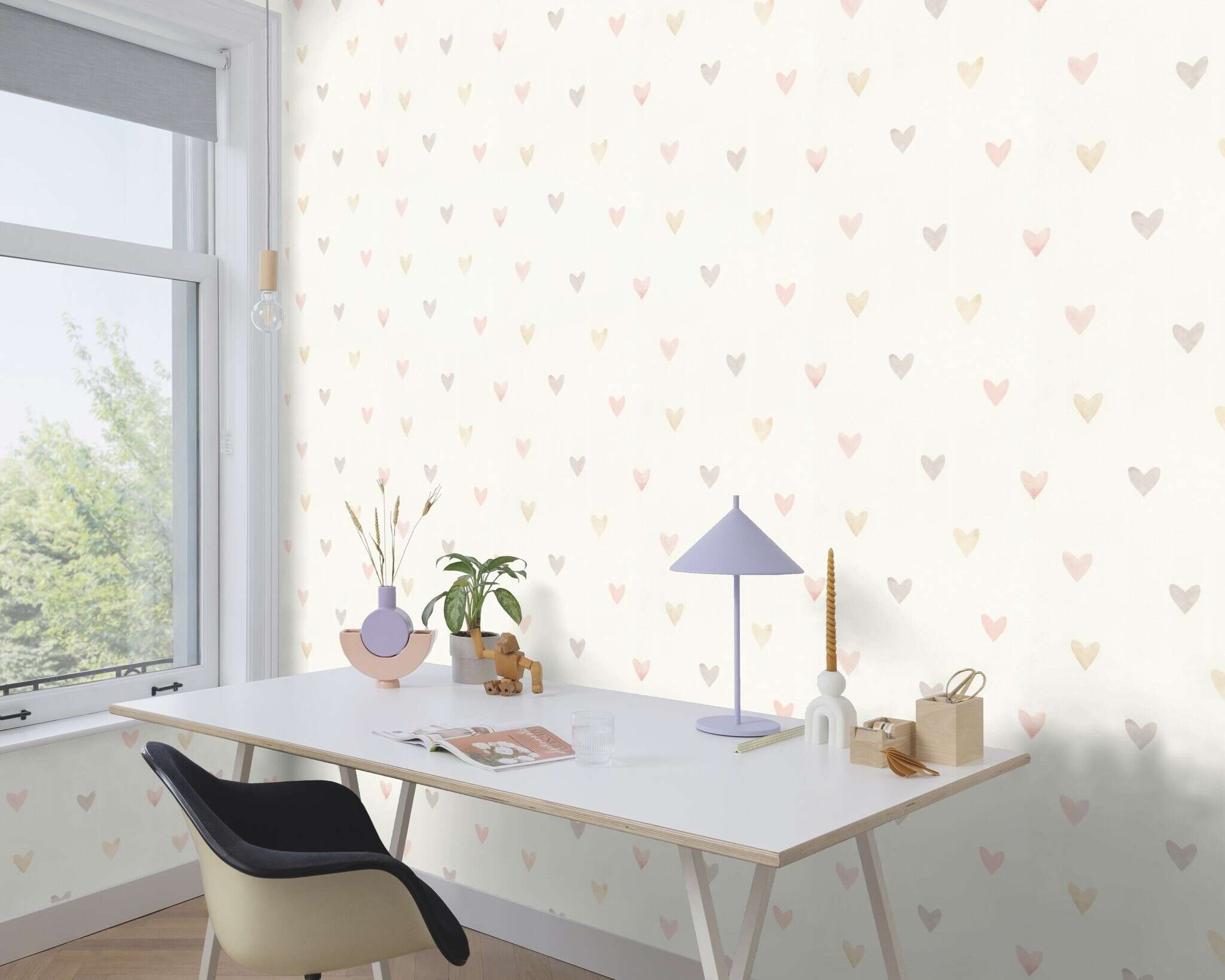 10-301717 Raumsituationen 3 Vliestapete in Pink Kids World II 301717