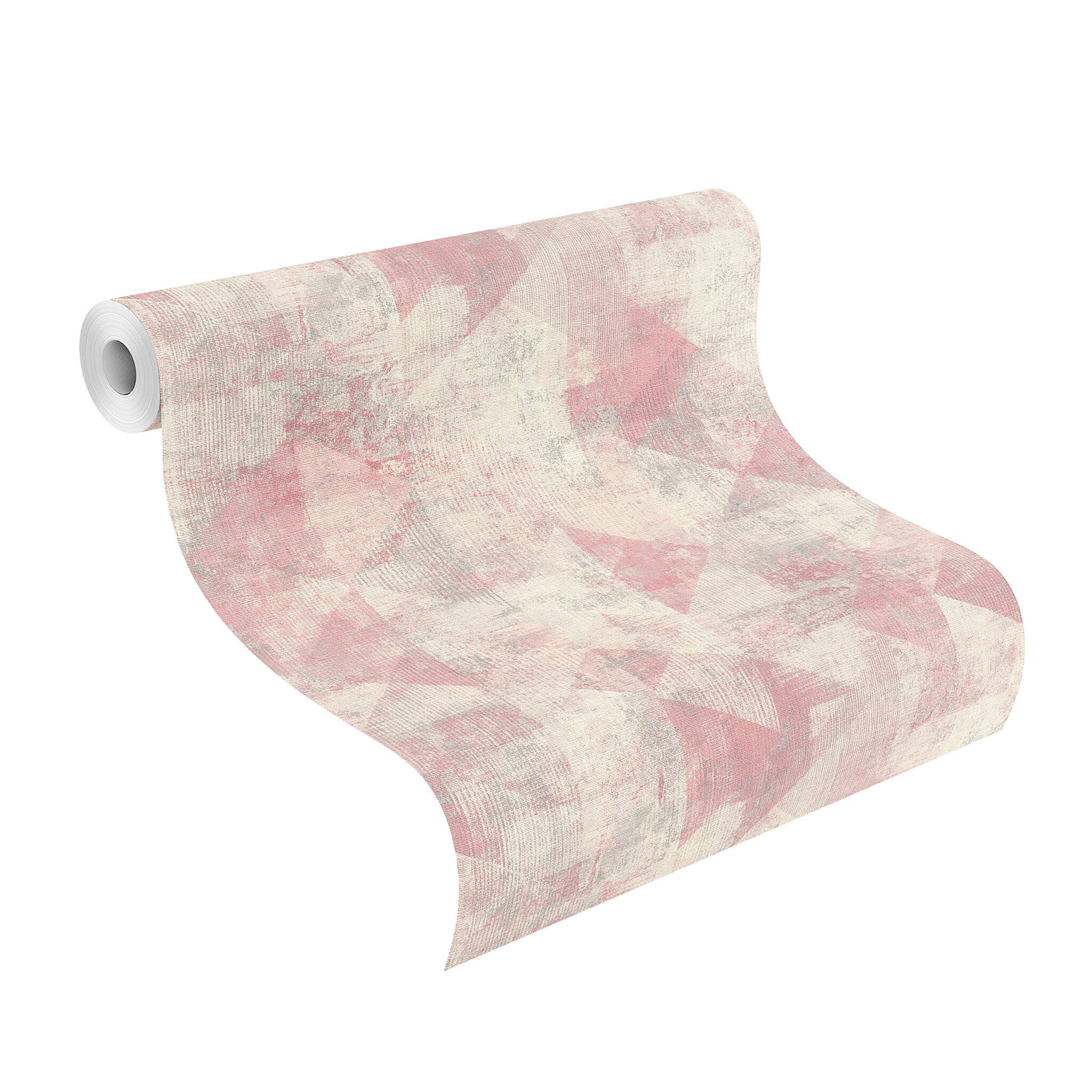 10-411508 Rolle abgerollt 1 Non-woven wallpaper in pink Selection 411508