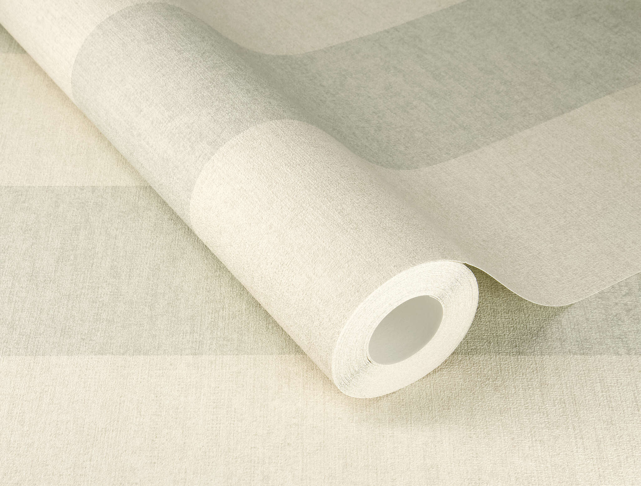 10-600742 Detailaufnahmen 1 Detailed image of Wallpaper with block stripes and textile texture