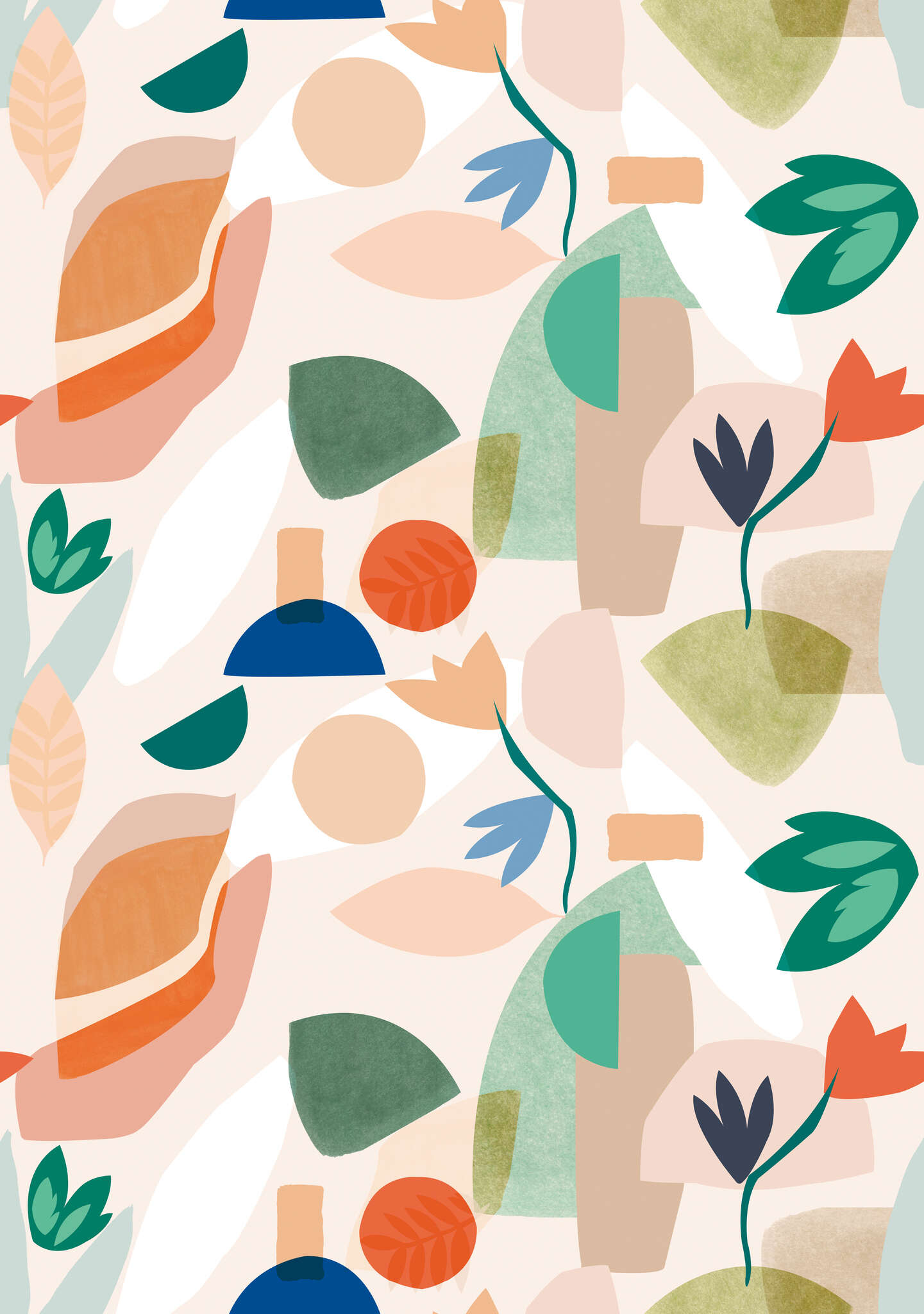 10-300094 Artikelscan 1 Wall mural Pieces in Orange | Roomblush - RB254