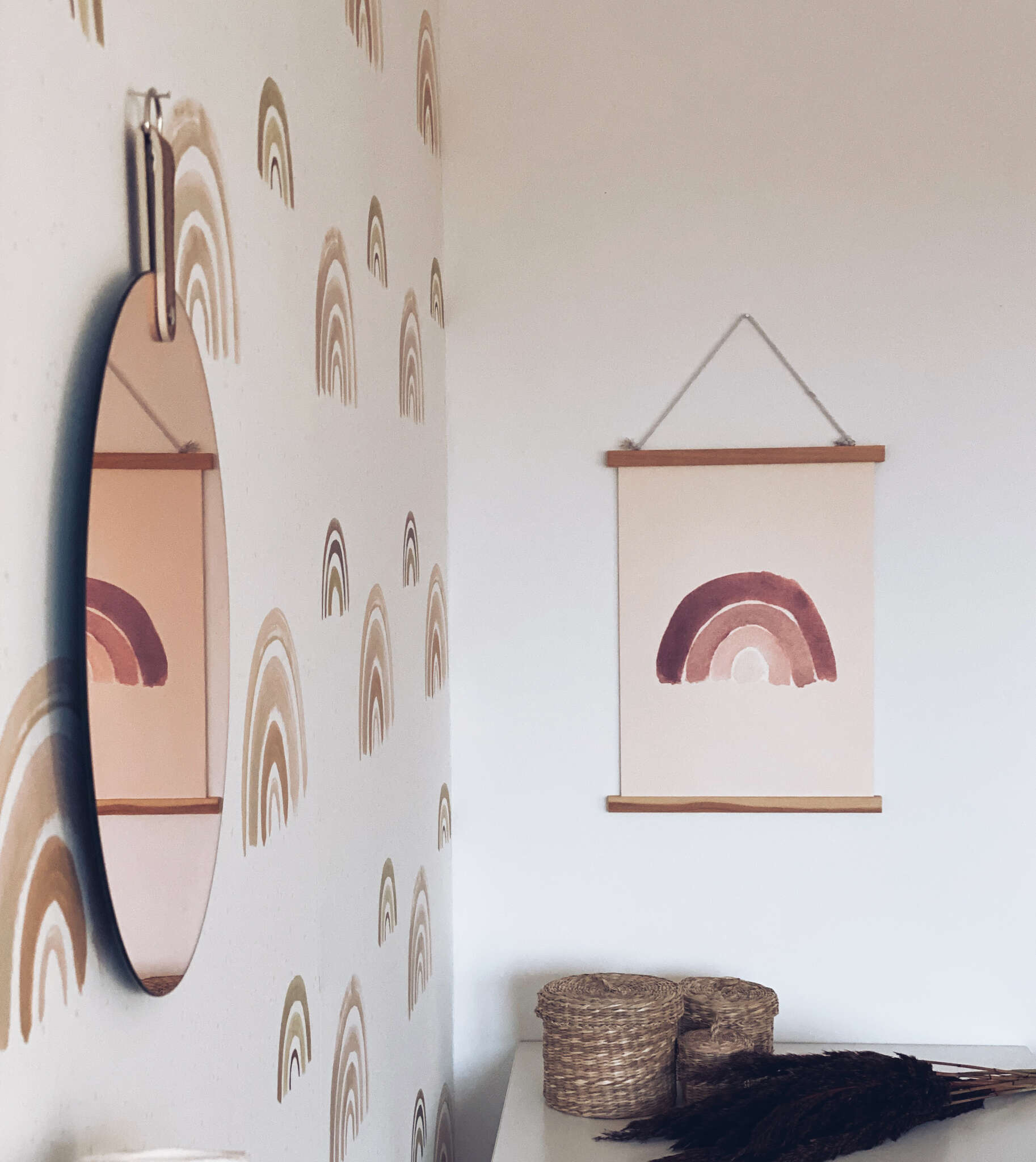 10-300106 Raumsituationen 3 Wall mural Rainbow in Brown | Roomblush - RB234