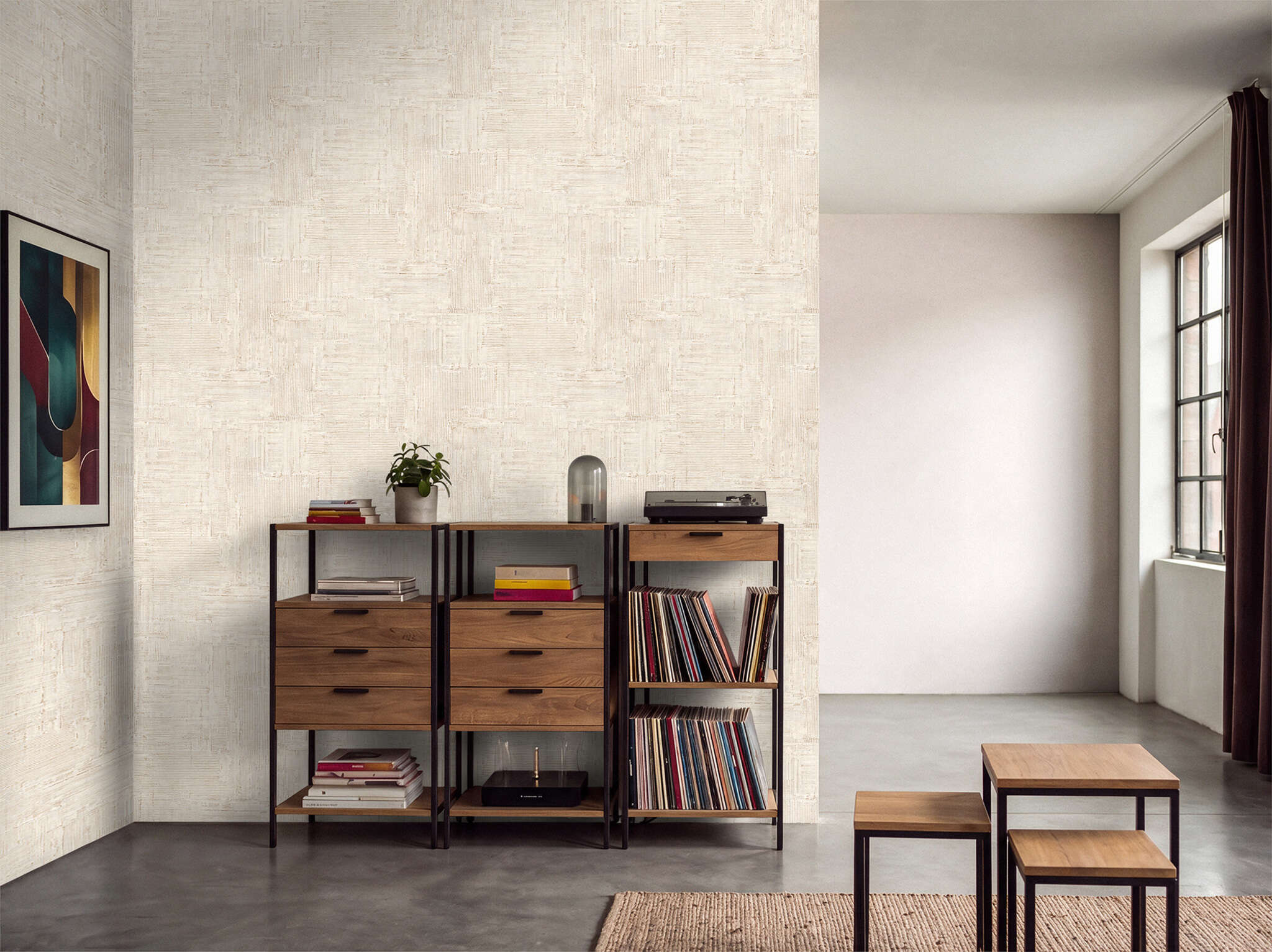 10-818444 Raumbilder 1 Abstrakt Vliestapete in Beige #followusaround 818444