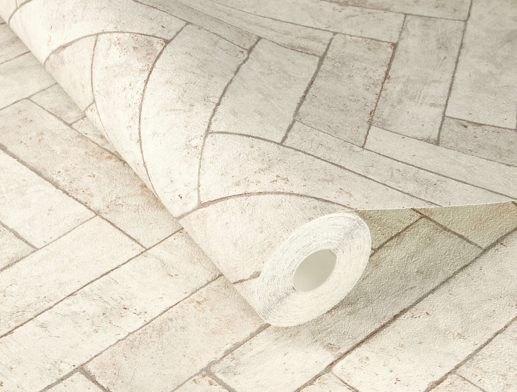 10-499117 Detailaufnahmen 1 Detailed image of Wallpaper with bricks