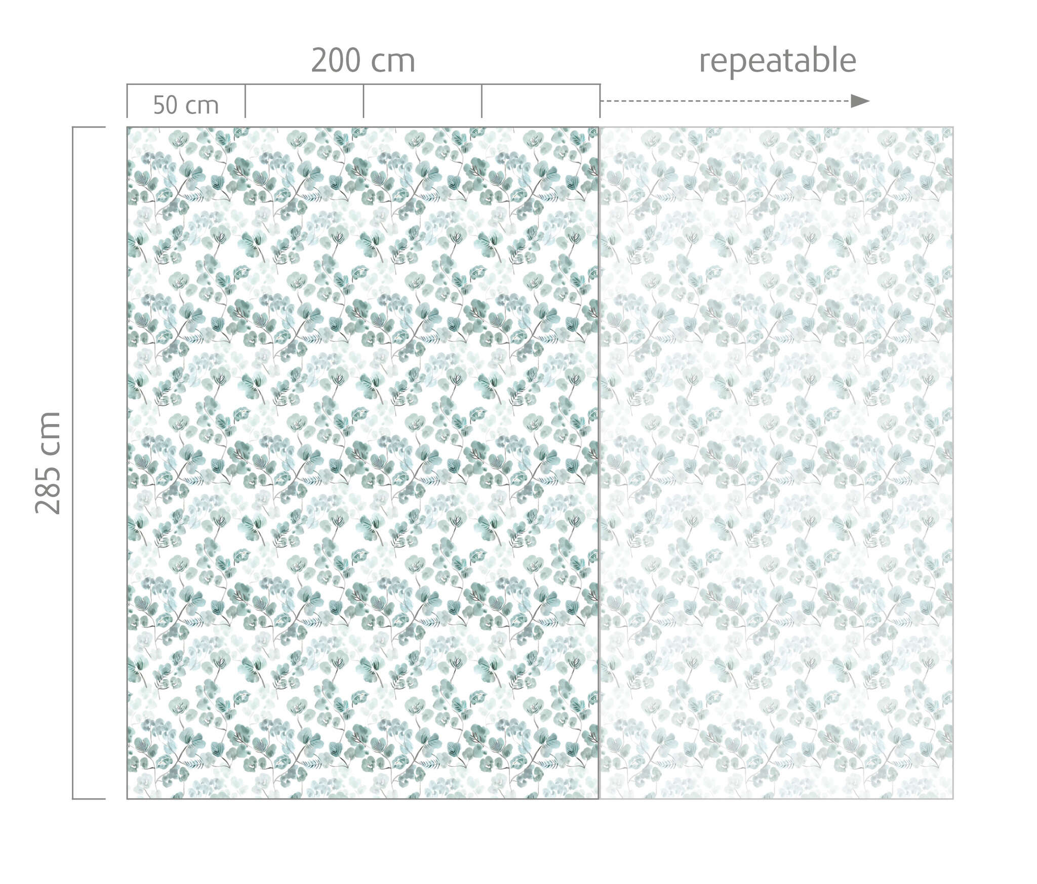 10-300181 Bildauschnitt 1 Wall mural Eucalyptus in Green | Roomblush - RB245