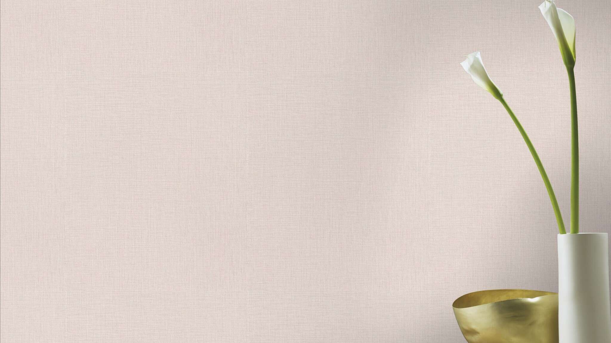 10-611922 Raumsituationen 1 Room with Single-colour wallpaper with vertical and horizontal grooves