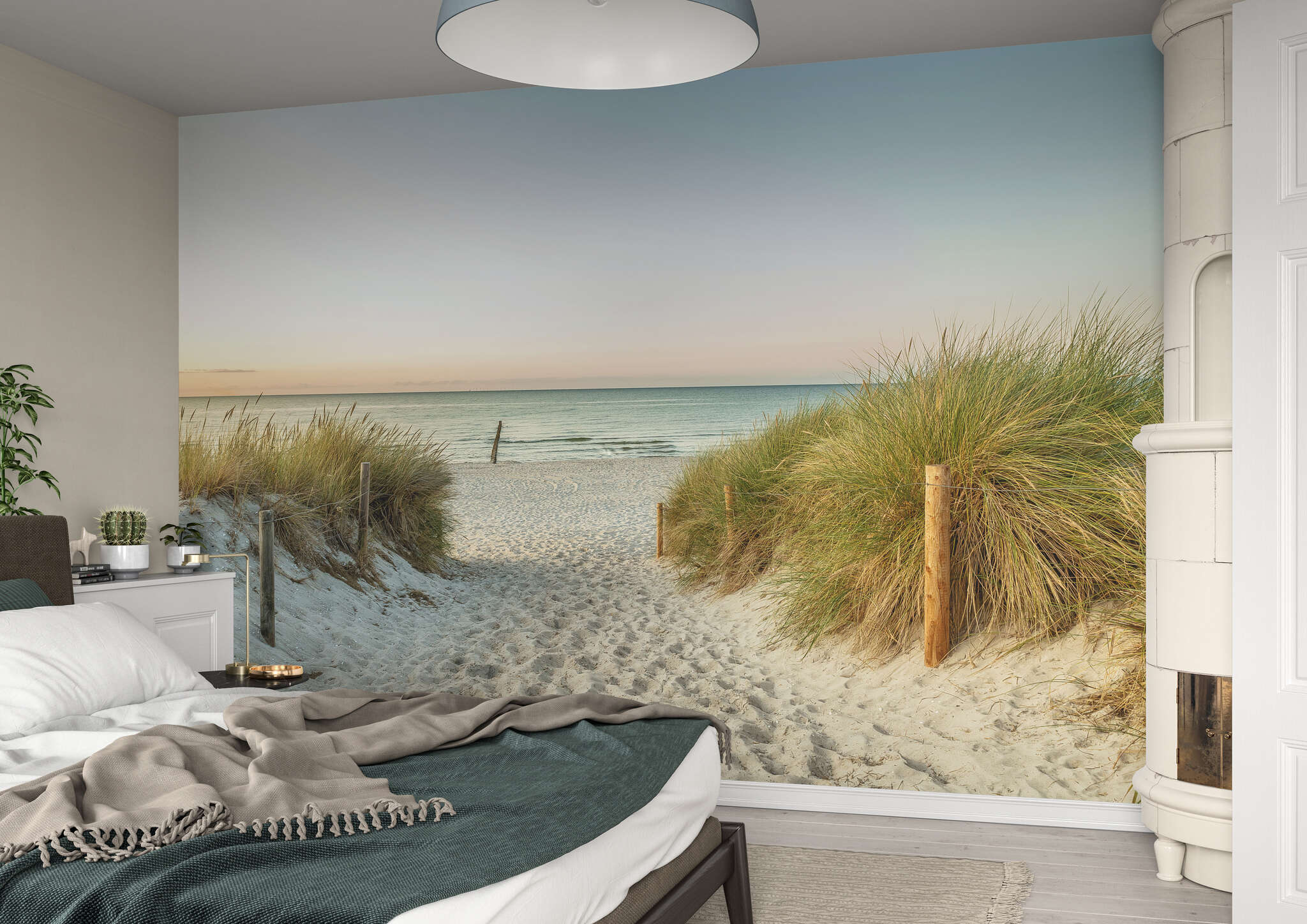 Schlafzimmer mit 363296 - Fototapete - Fußweg durch die Dünen zum Meer magicwalls Papier peint Dunes 363296
