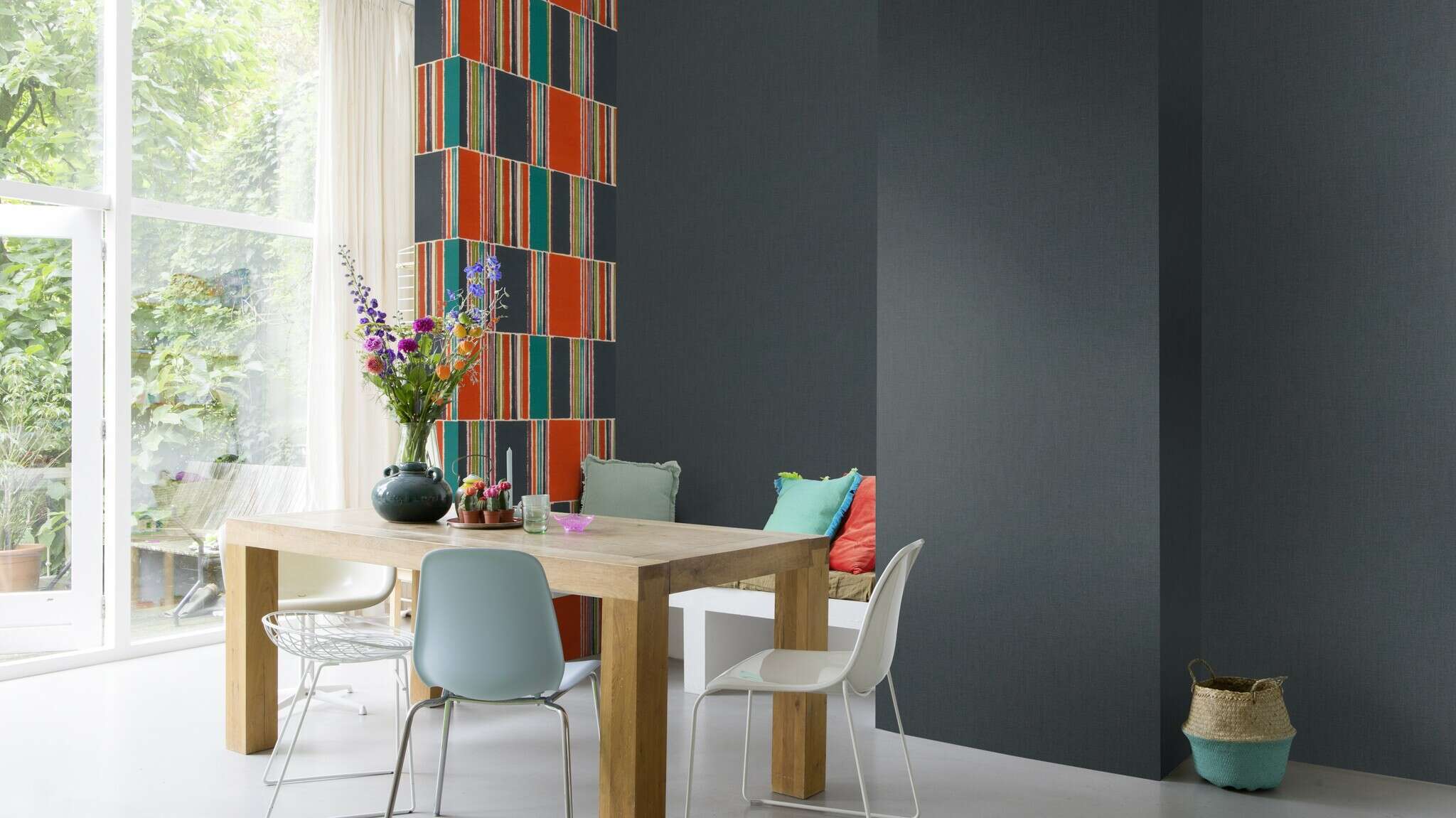 10-484458 Raumsituationen 4 Papier peint intissé rouge-Terra Selection 484458