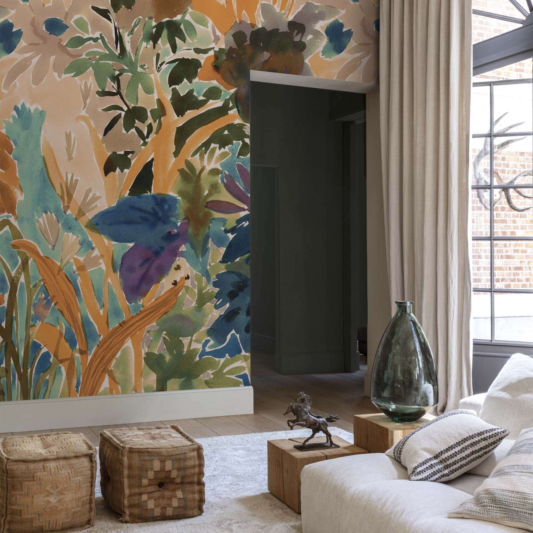 10-300360 Raumsituationen 1 Wall mural Honey in Orange | Roomblush - RB460