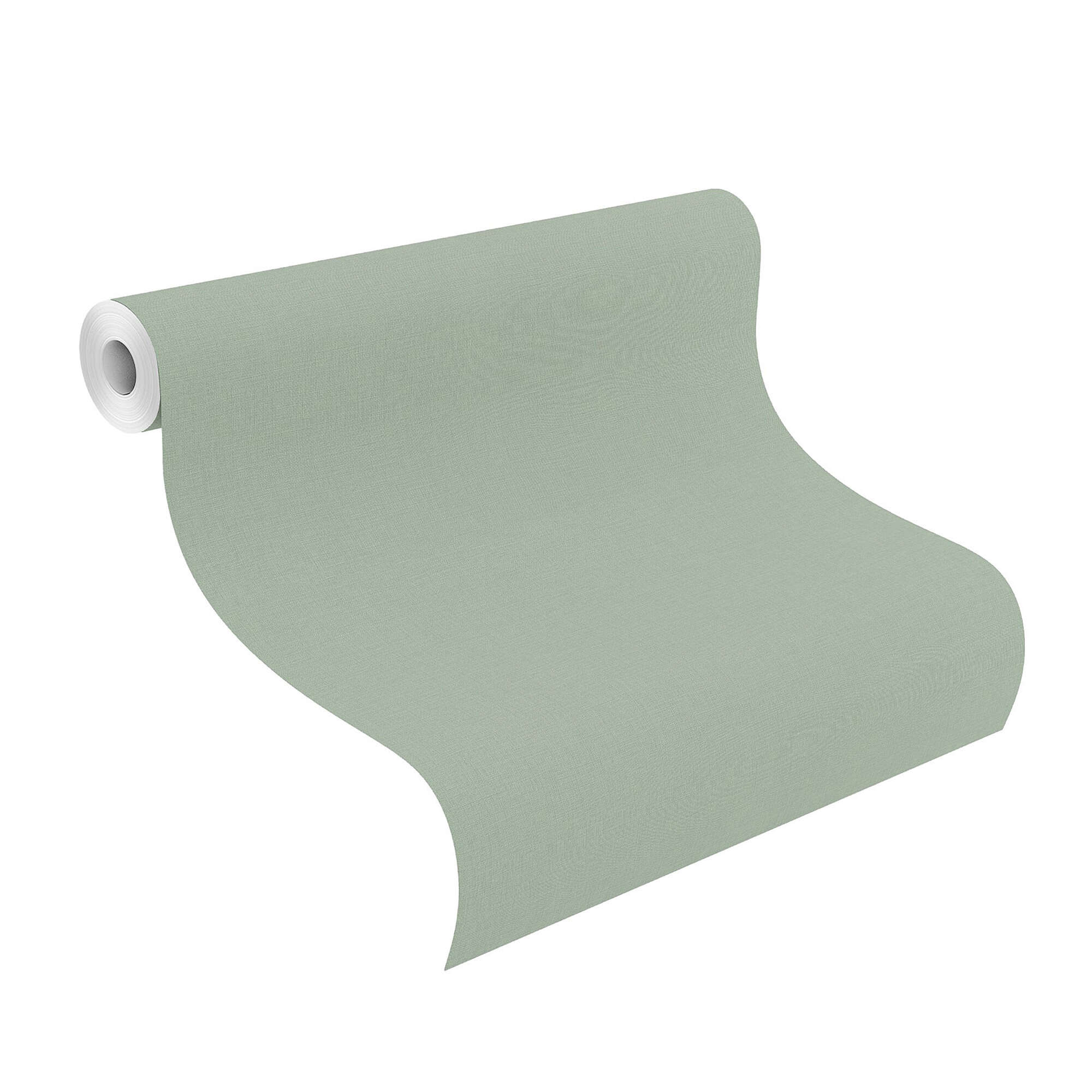 10-690743 Rolle abgerollt 1 Rouleau de déroulé avec Papier peint uni avec une texture textile