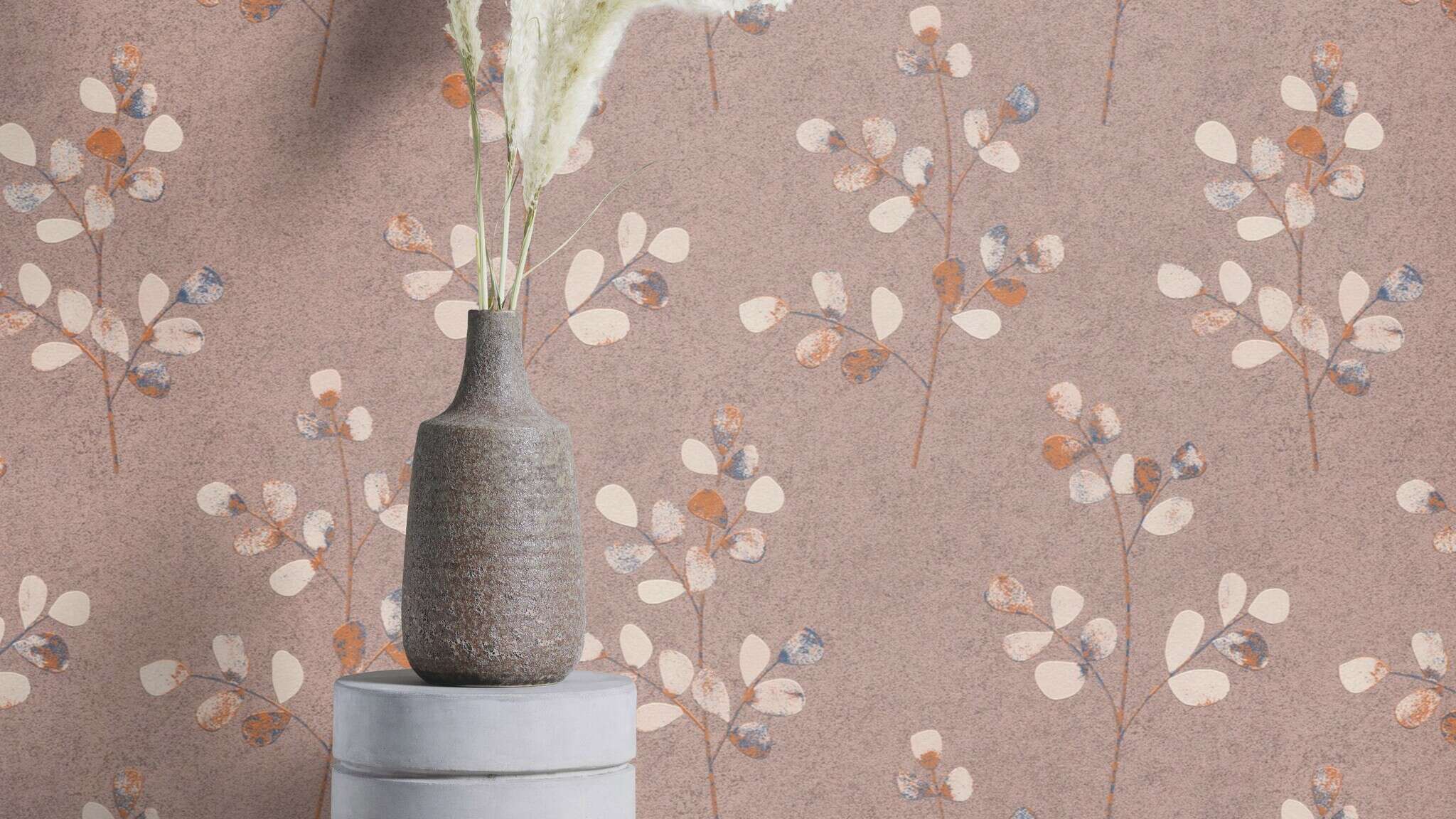 10-508420 Raumsituationen 1 Branches non-woven wallpaper in brown-taupe Selection Relief/non-woven 508420