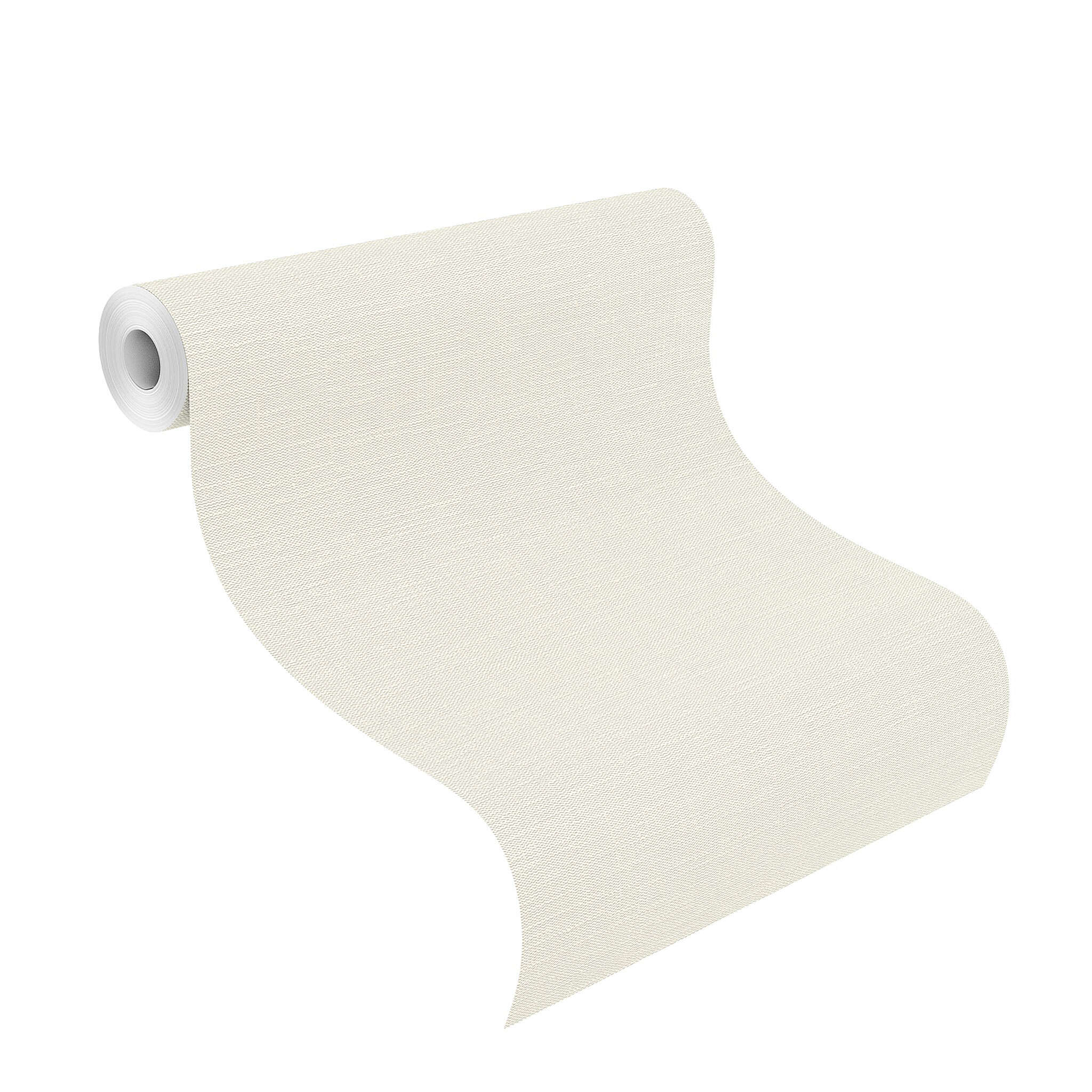 10-811667 Rolle abgerollt 1 papier peint intissé aspect textile blanc-blanc laine Selection relief/intissé 811667