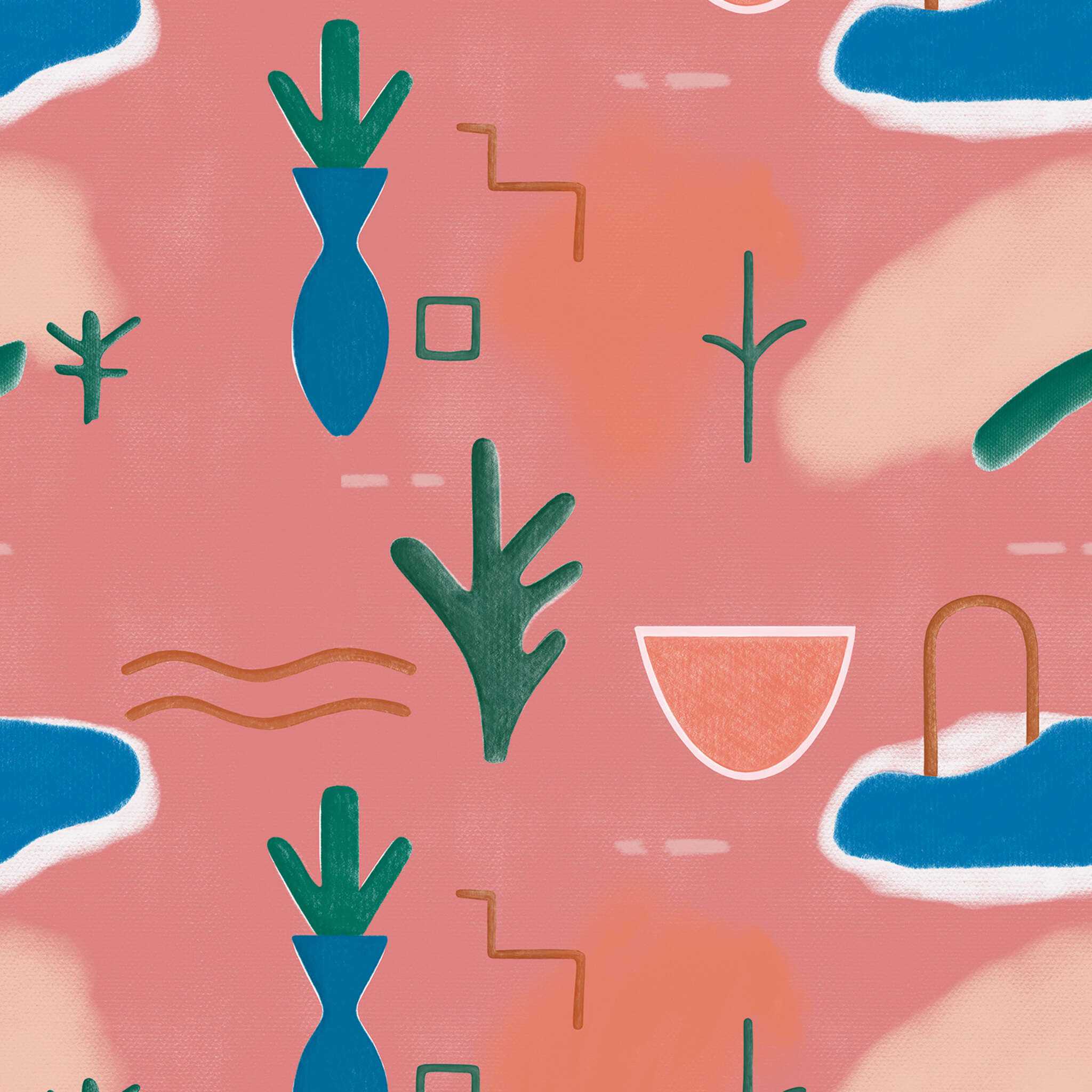 Wall mural Voyage in Pink | Roomblush - RB261