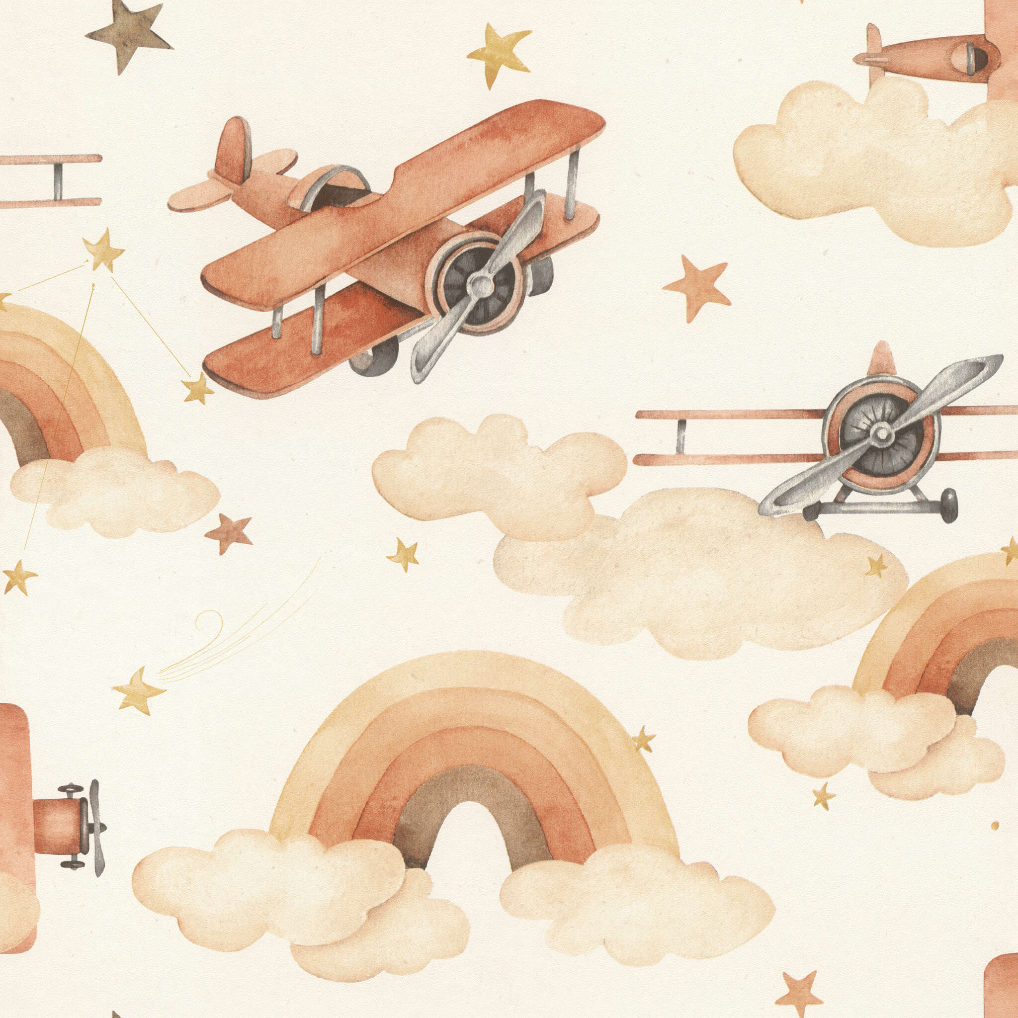 10-301557 Artikelscan 1 Non-woven wallpaper in beige Kids World II 301557