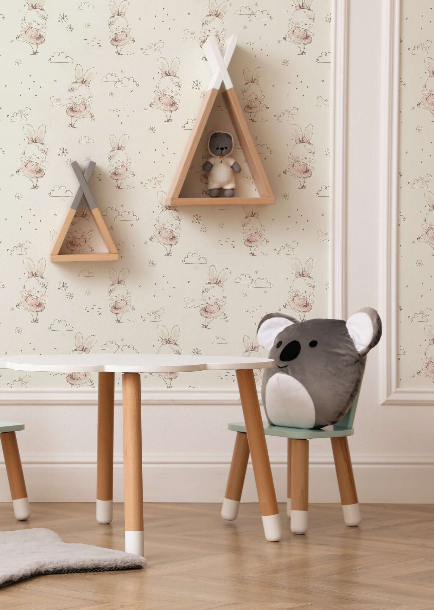 10-301656 Raumsituationen 3 Non-woven wallpaper in pink Kids World II 301656