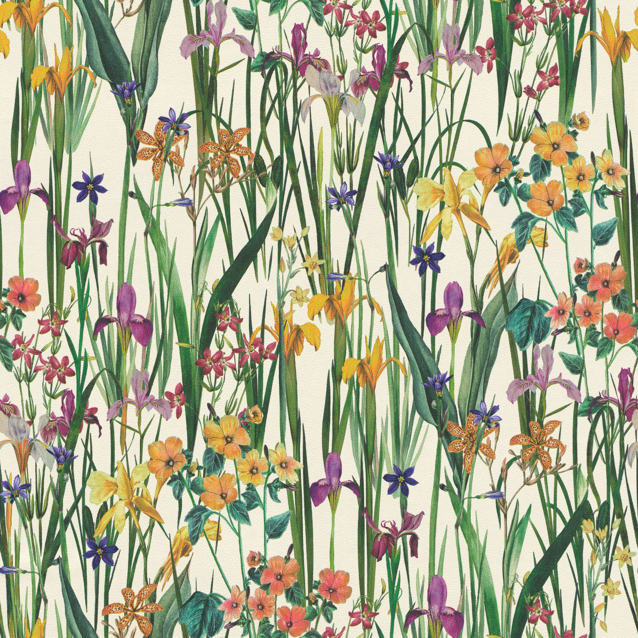 10-817249 Artikelscan 1 Wildblumen Vliestapete in Blau #followusaround 817249