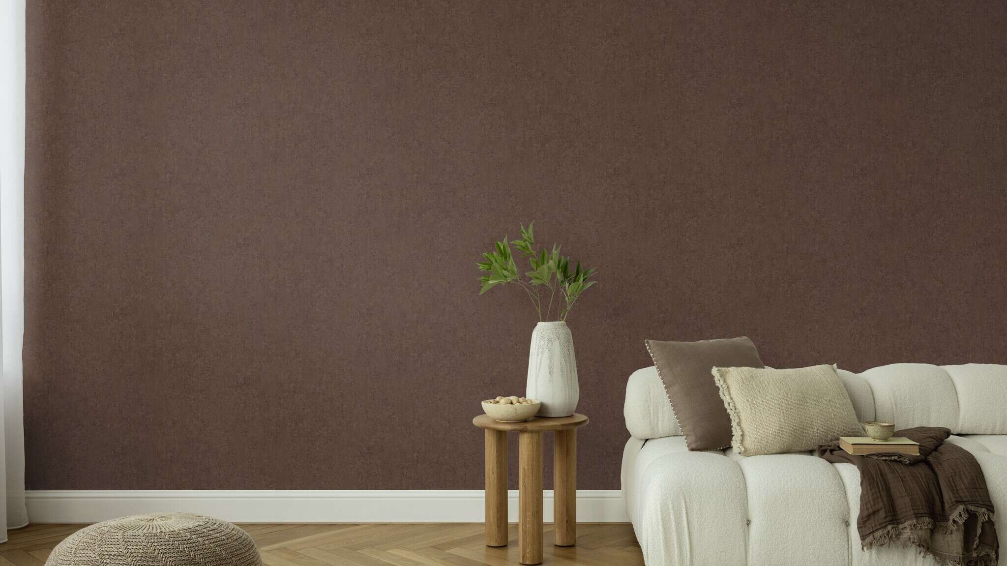 10-498479 Raumsituationen 2 Concrete-effect wallpaper in brown Factory VI 498479