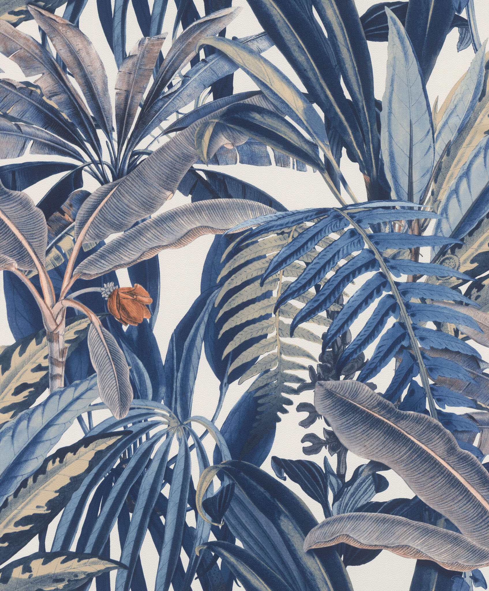 10-689501 Artikelscan 1 Wallpaper with banana leaves and a light texture