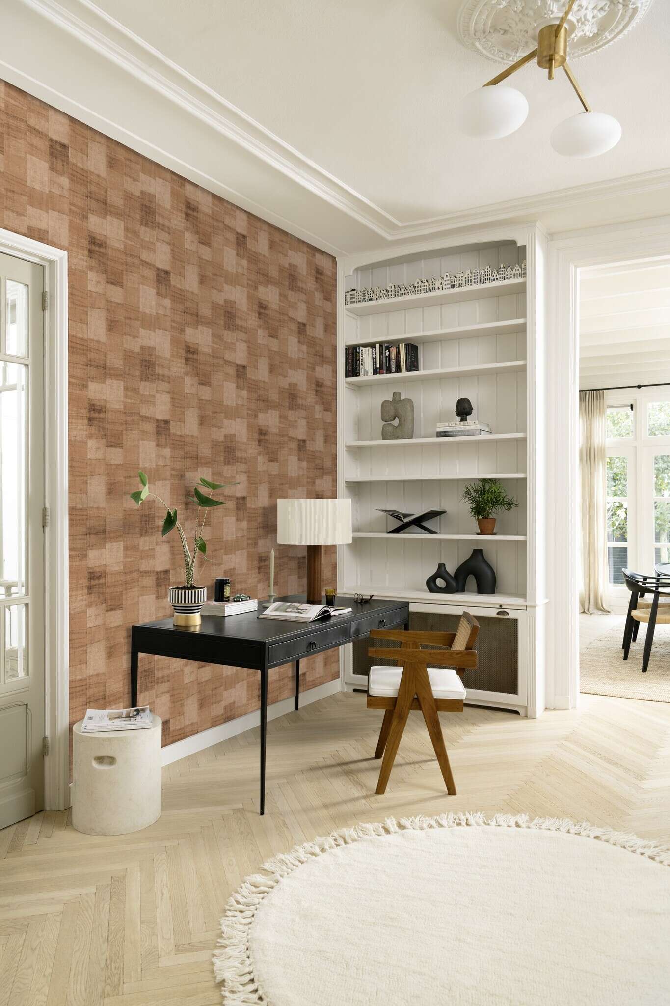 10-570960 Raumsituationen 2 Non-woven wallpaper in brown Back To Nature 570960