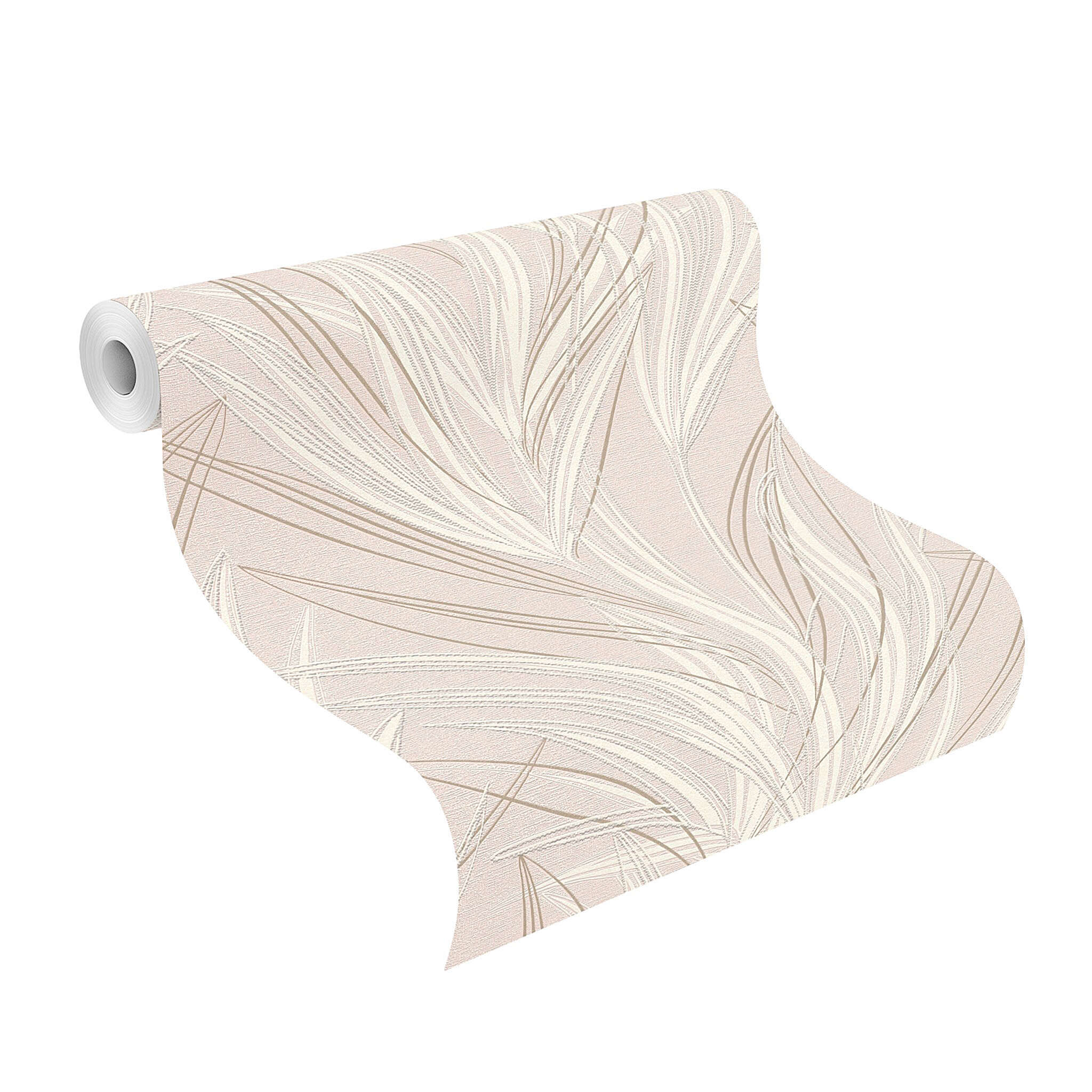 10-654028 Rolle abgerollt 1 Grass non-woven wallpaper in pink rose Welcome Home 654028