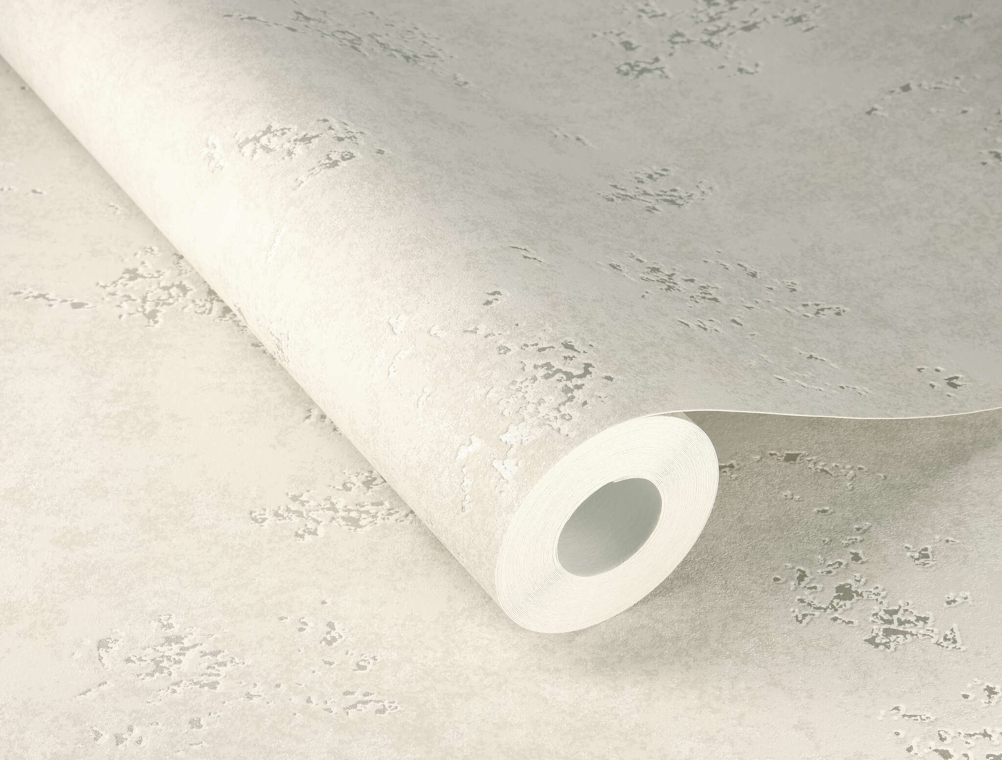 10-315738 Detailaufnahmen 1 Detailed image of Natural white wallpaper with an irregular patina effect for understated, classic rooms.