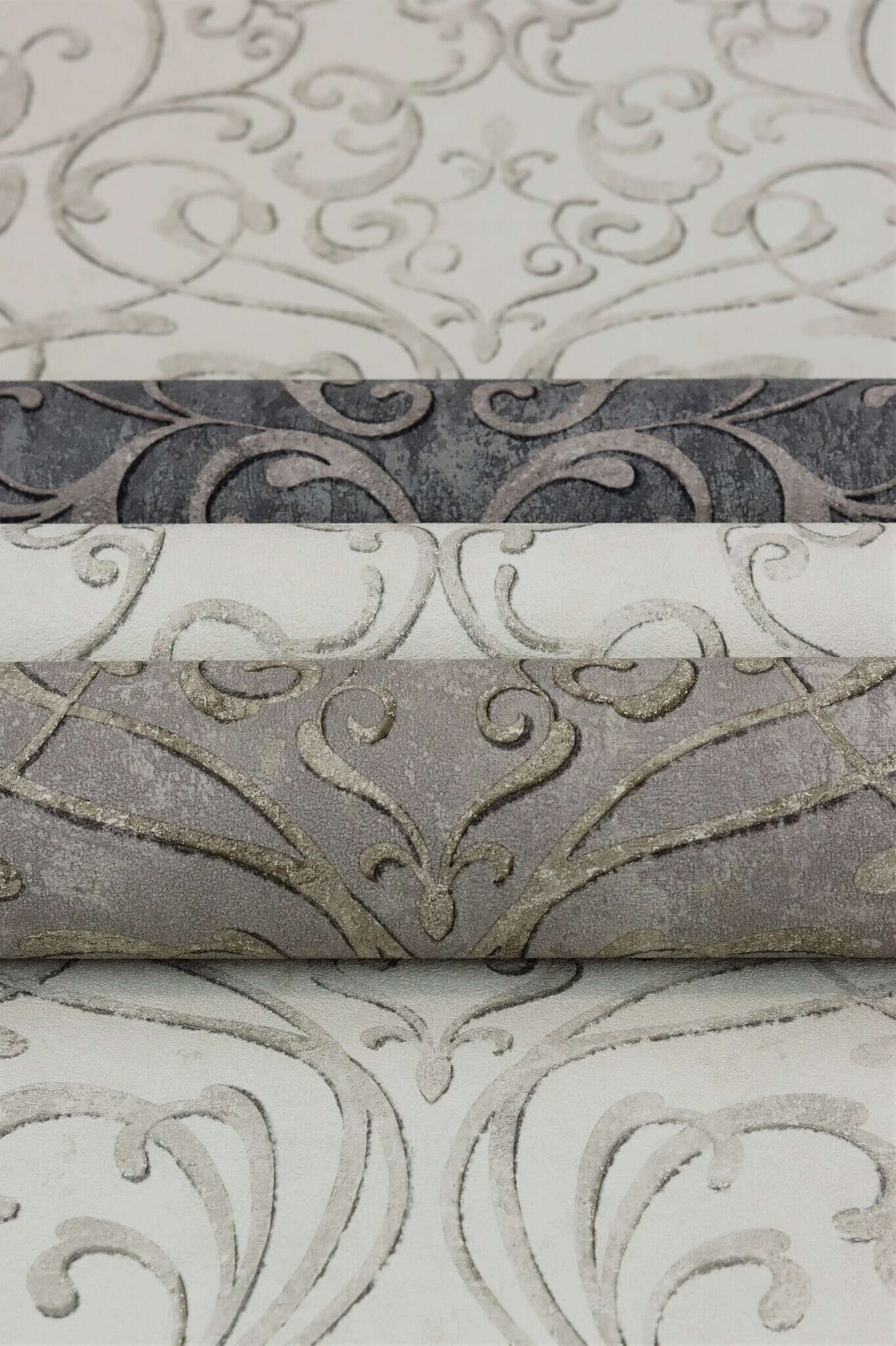 10-651614 Detailaufnahmen 3 Non-woven wallpaper in beige-taupe light Selection 651614