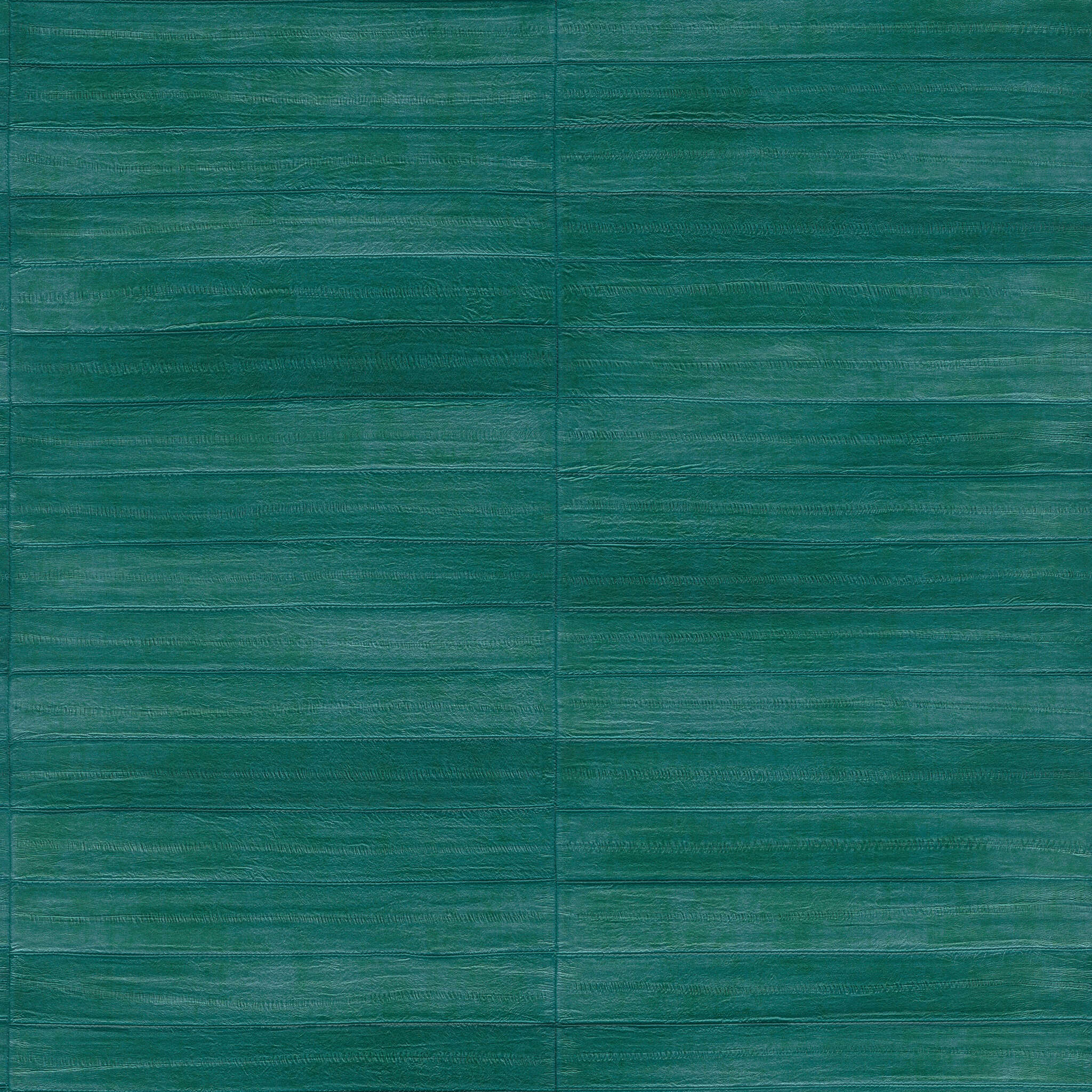 10-418408 Artikelscan 1 Leather-look non-woven wallpaper in green-petrol green Selection 418408