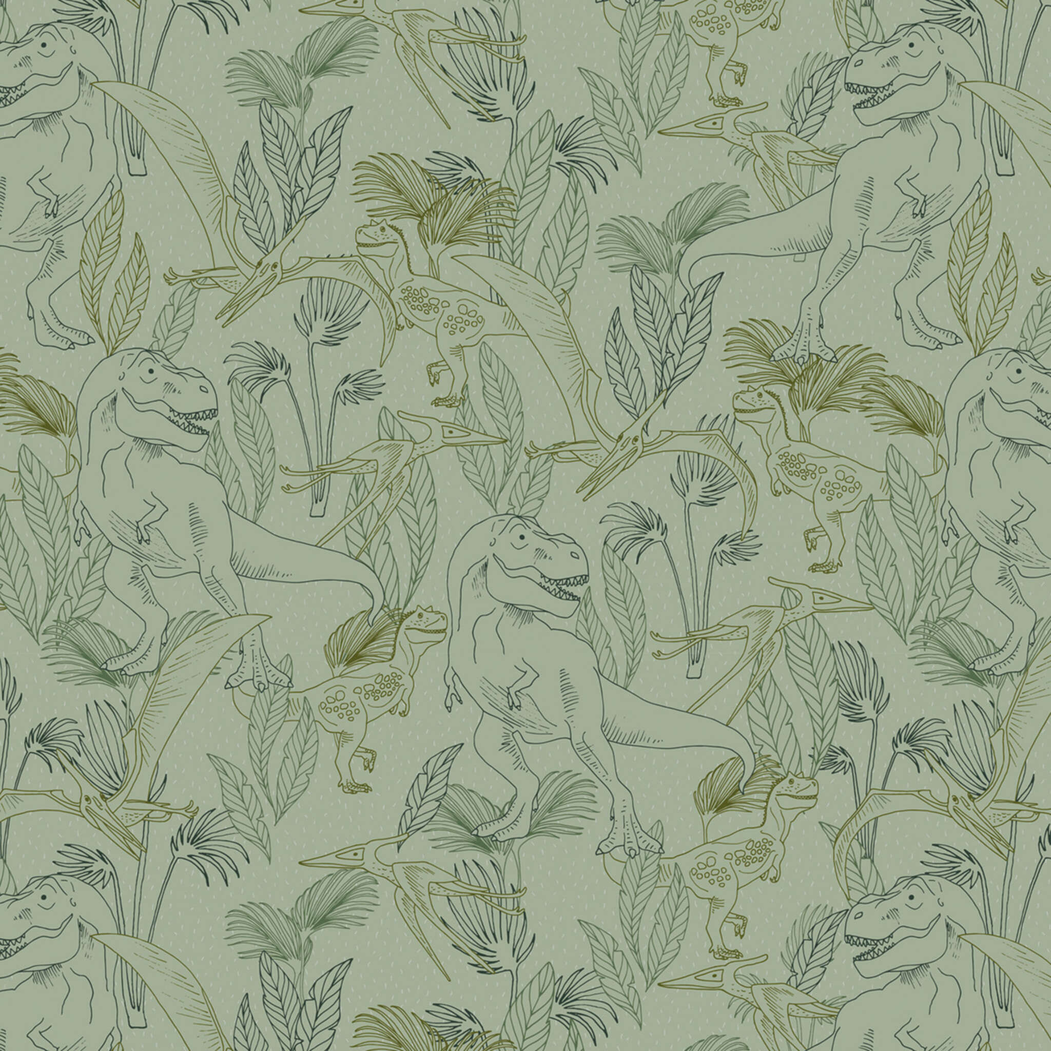 Fototapete Dino in Grün | Roomblush - RB223