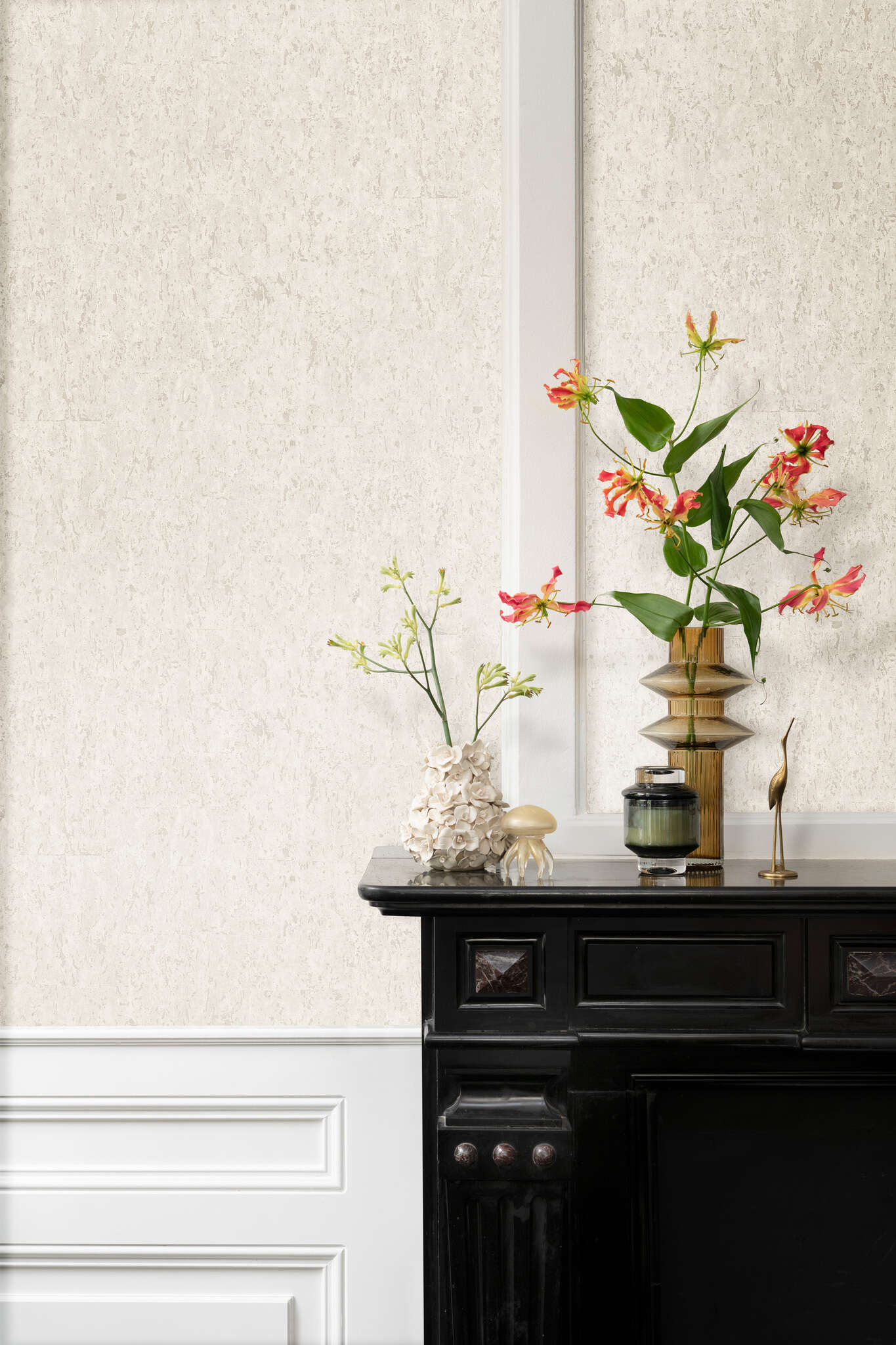 10-538311 Raumbilder 1 Room with Wallpaper with vintage cork look
