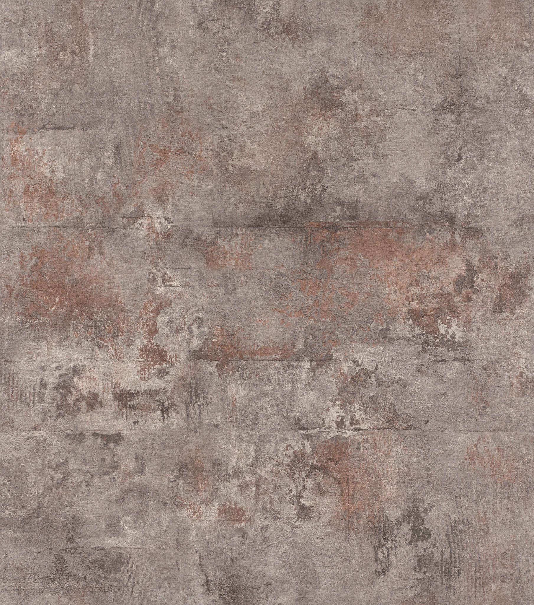 Beton Vliestapete in Orange-terra tesa x rasch WEU 371574