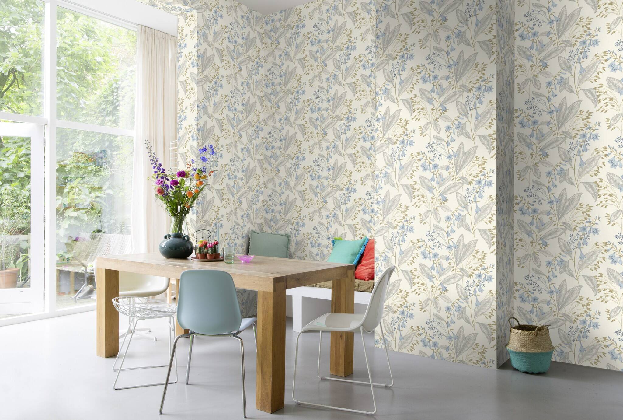 10-794441 Raumsituationen 4 Non-woven wallpaper in blue Selection vinyl/non-woven 794441