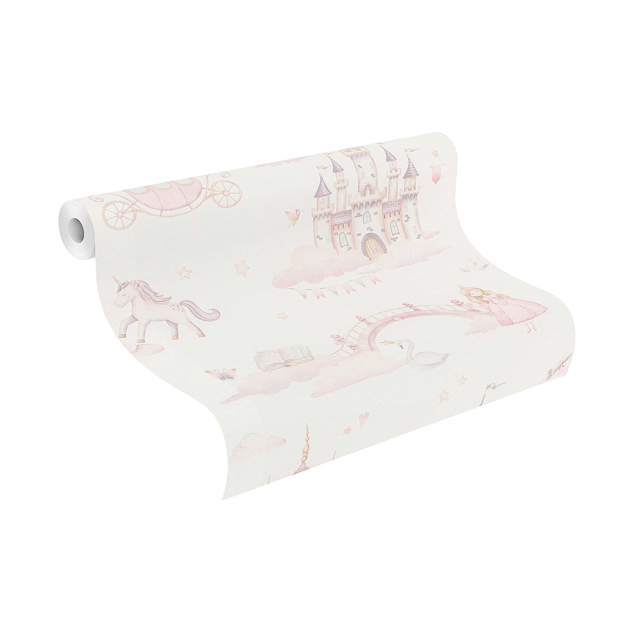 10-302721 Rolle abgerollt 1 Vliestapete in Pink Kids World II 302721