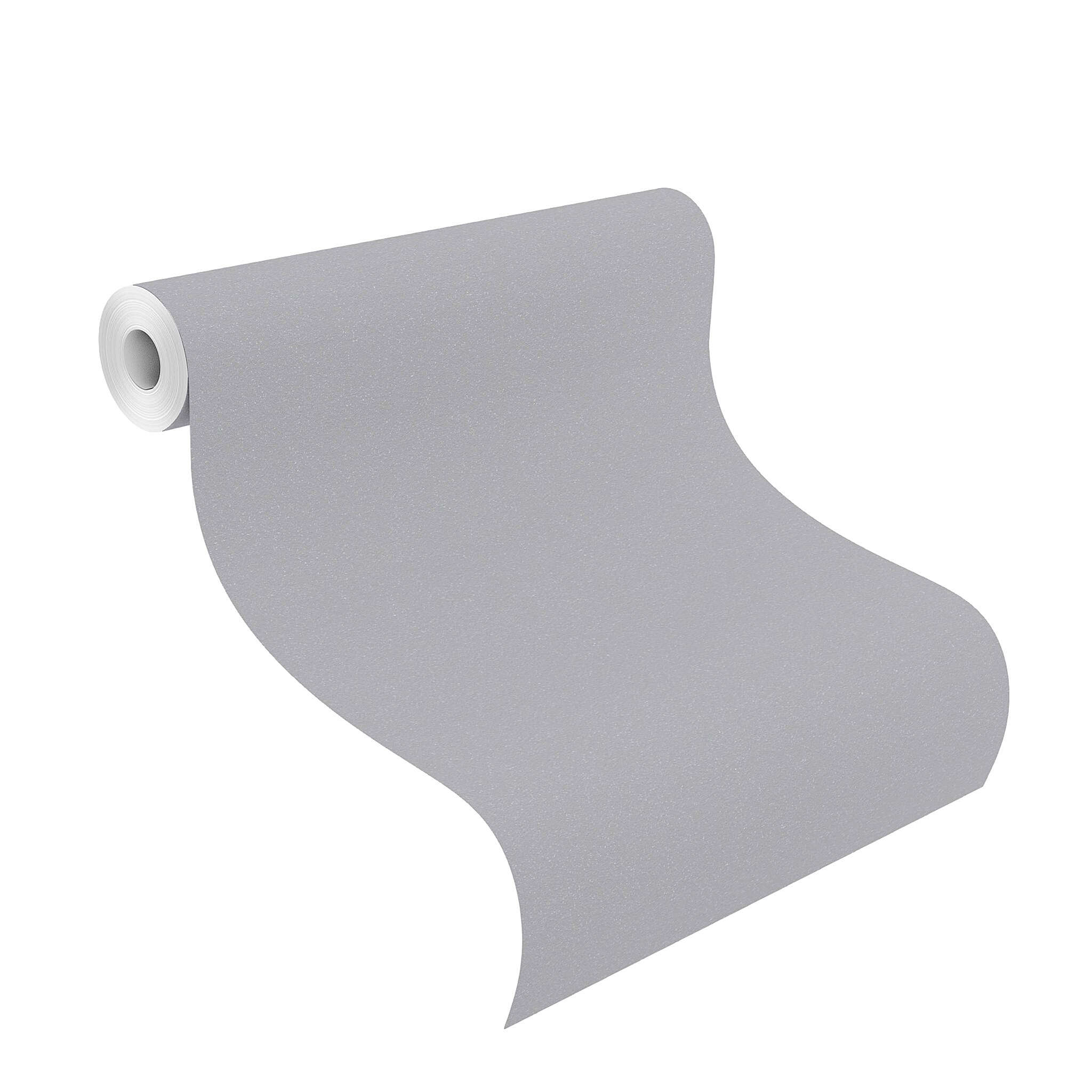 10-523164 Rolle abgerollt 1 Unrolled wallpaper roll with Single-colour wallpaper with velour feel