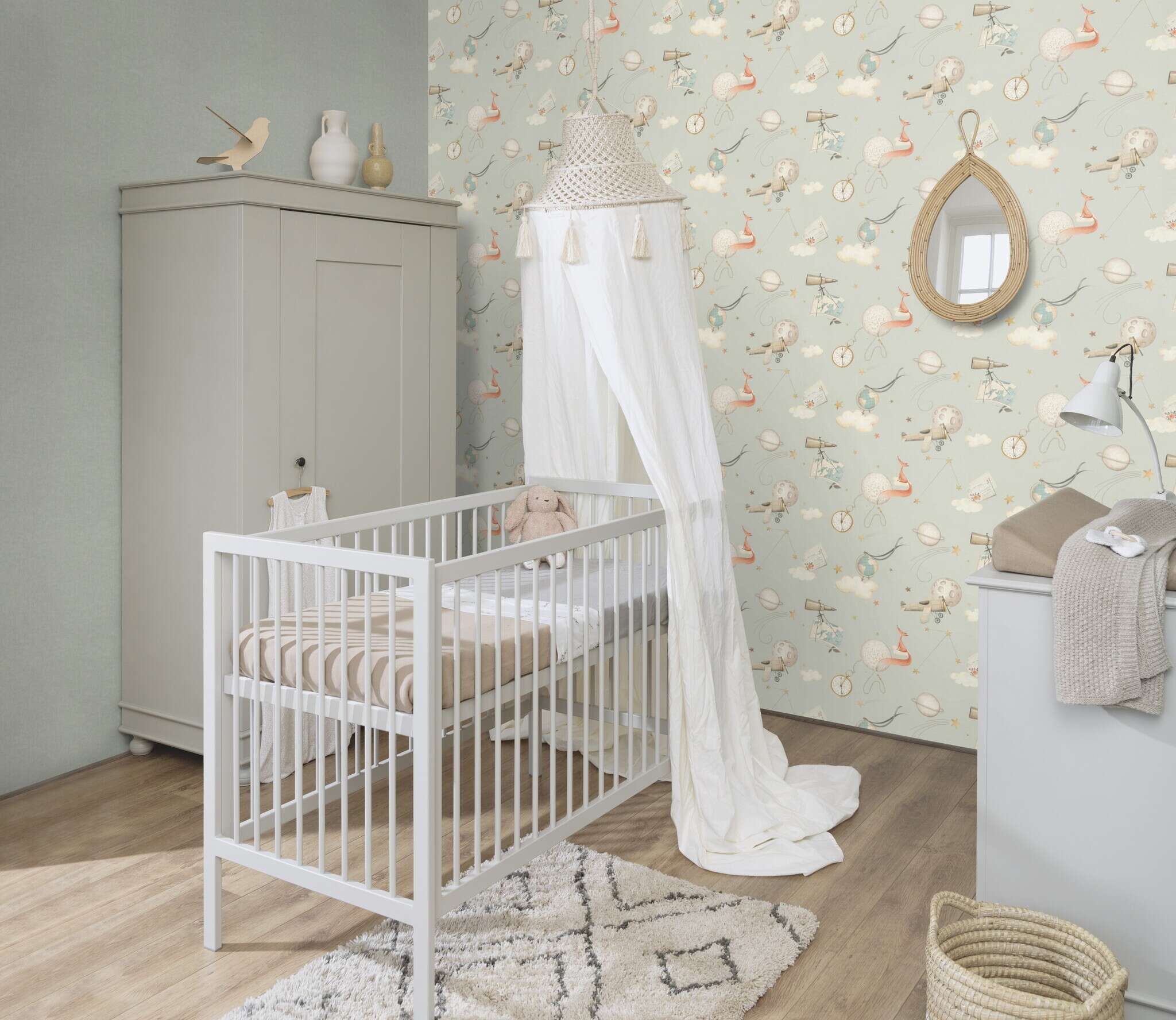 10-302226 Raumsituationen 5 Vliestapete in Blau Kids World II 302226