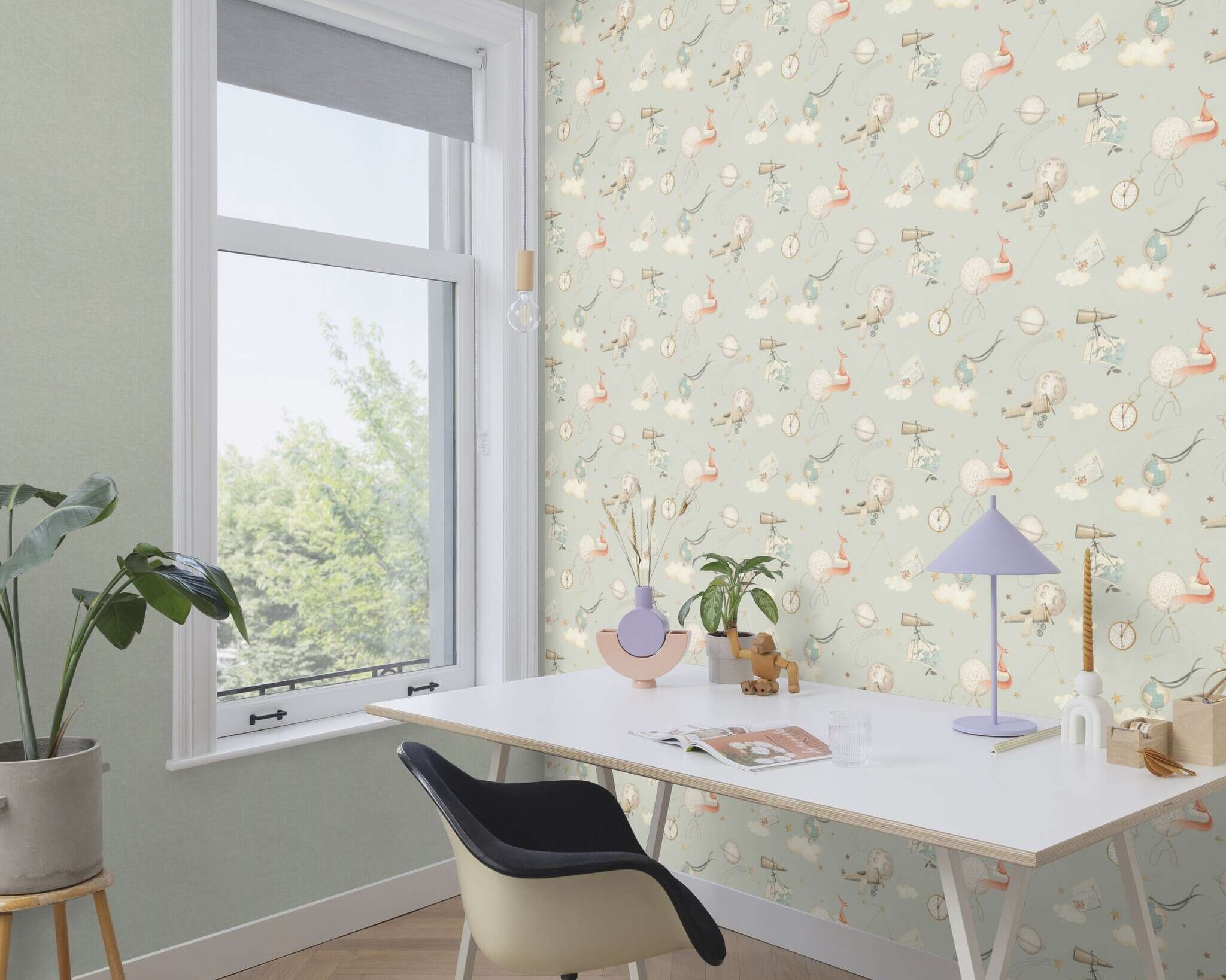 10-302226 Raumsituationen 3 Vliestapete in Blau Kids World II 302226